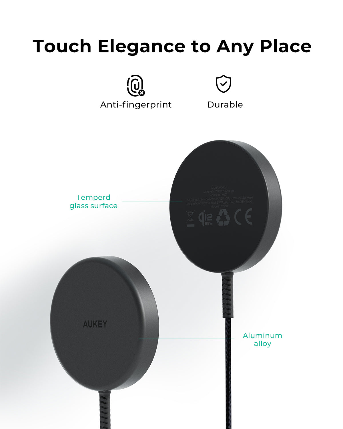 LC-MC11 MagFusion Q Qi2.2 25W Magnetic Fast Wireless Charger