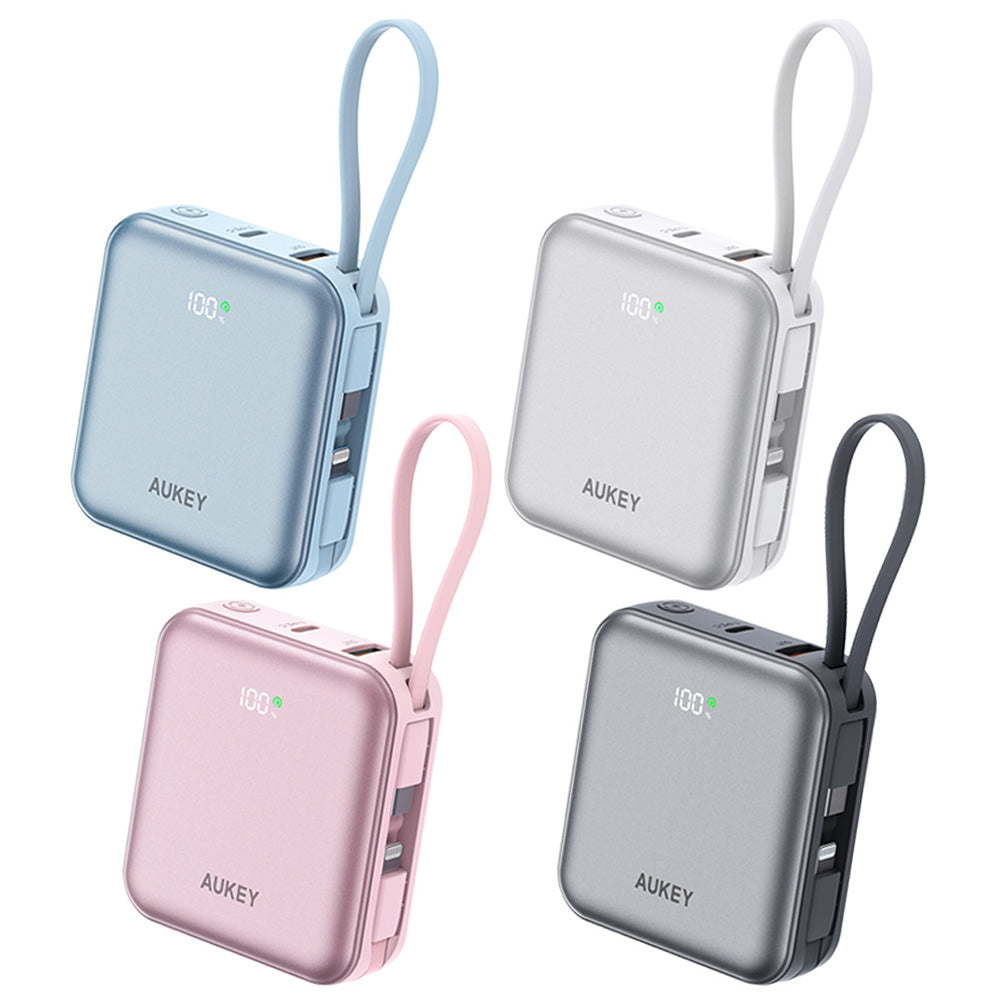 PB-Y91L 10K mAh 22.5W Swivel Mini L Power Bank with USB C and Lightning Cable - CCC Certification