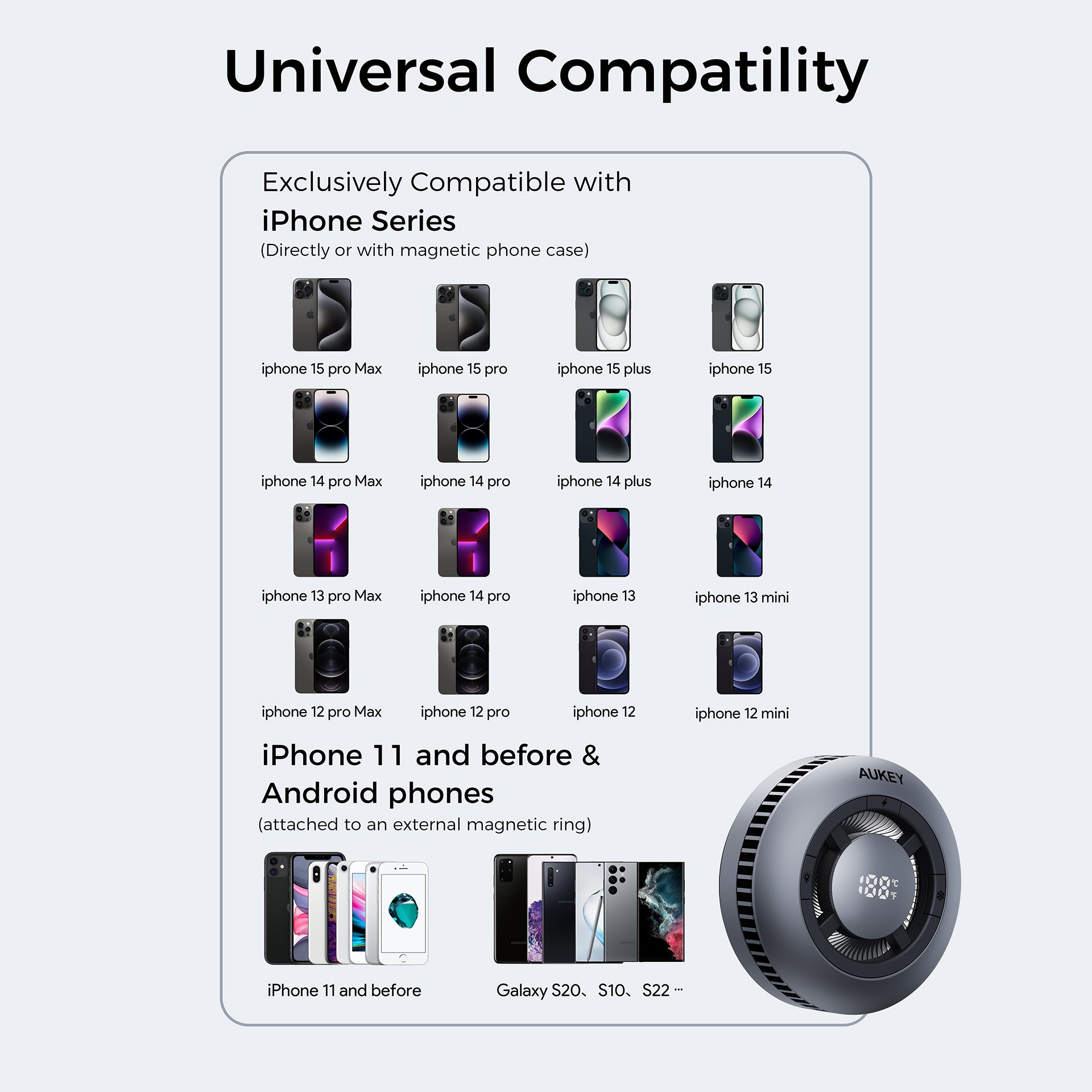 LC-G10 MagFusion GameFrost Qi2 Active Cooling Wireless Charger