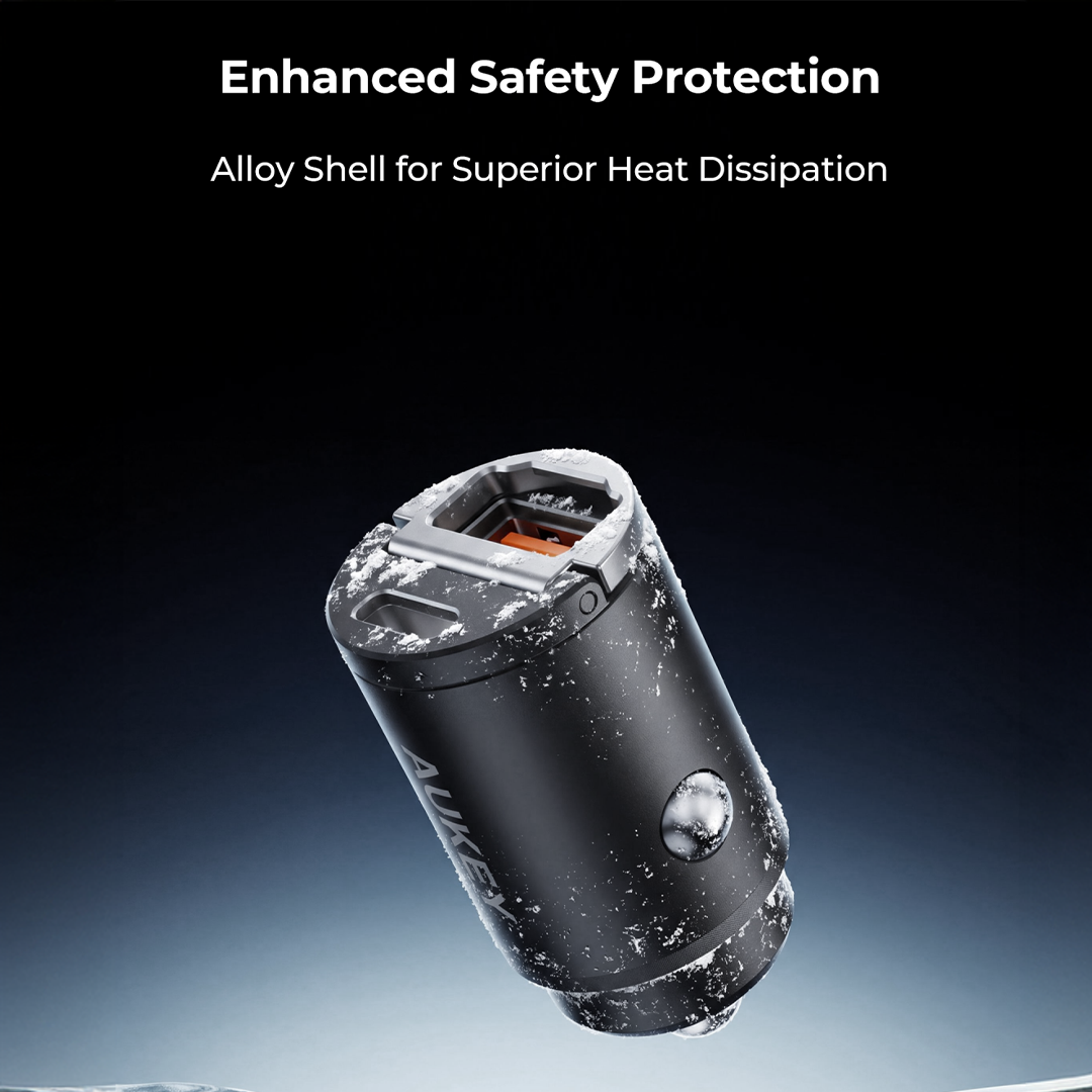 CC-A3P Enduro Nano AC 65W 2-Port Car Charger PD & QC
