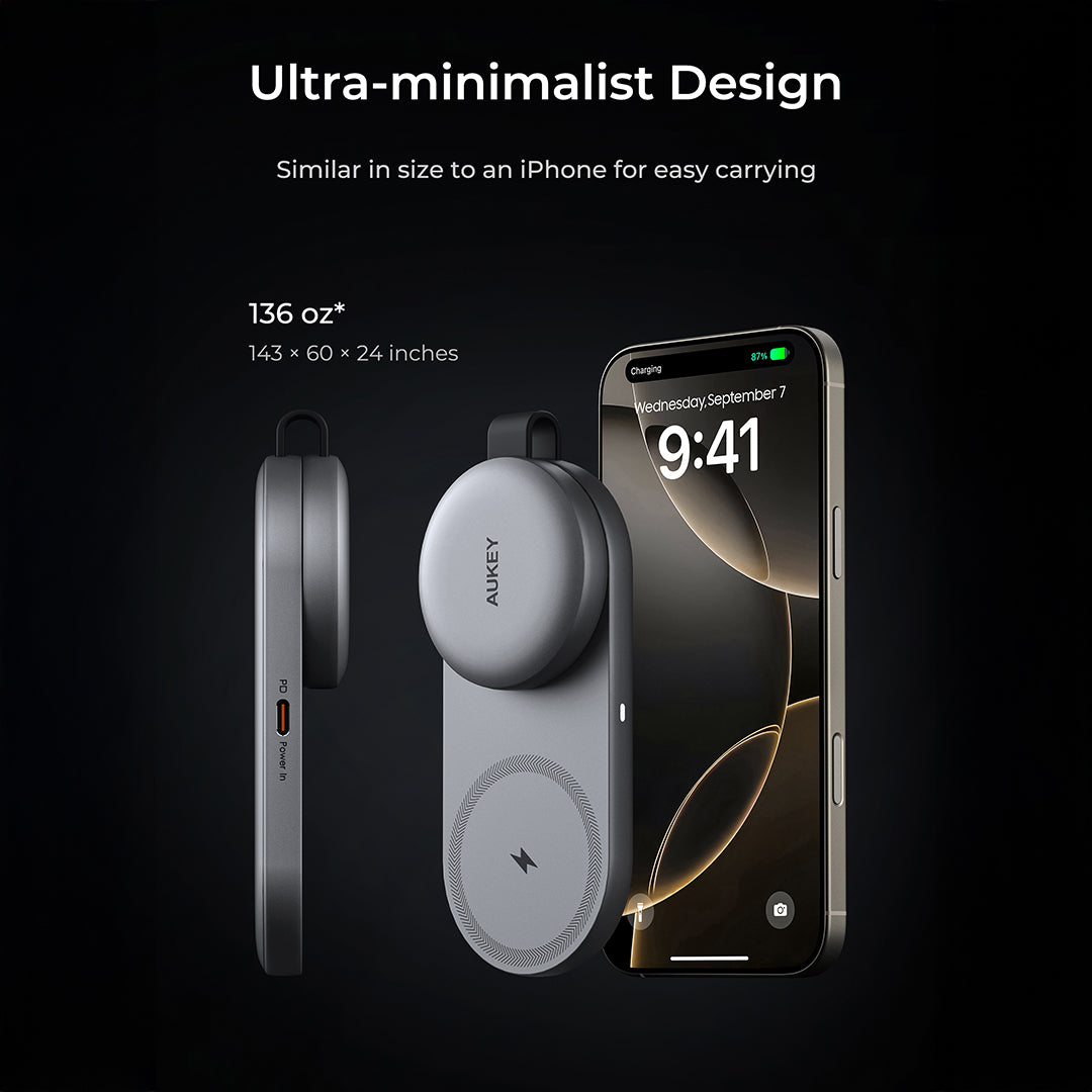 LC-MC314 Qi2.25W Foldable 3-in-1 Magnetic Fast Wireless Charger