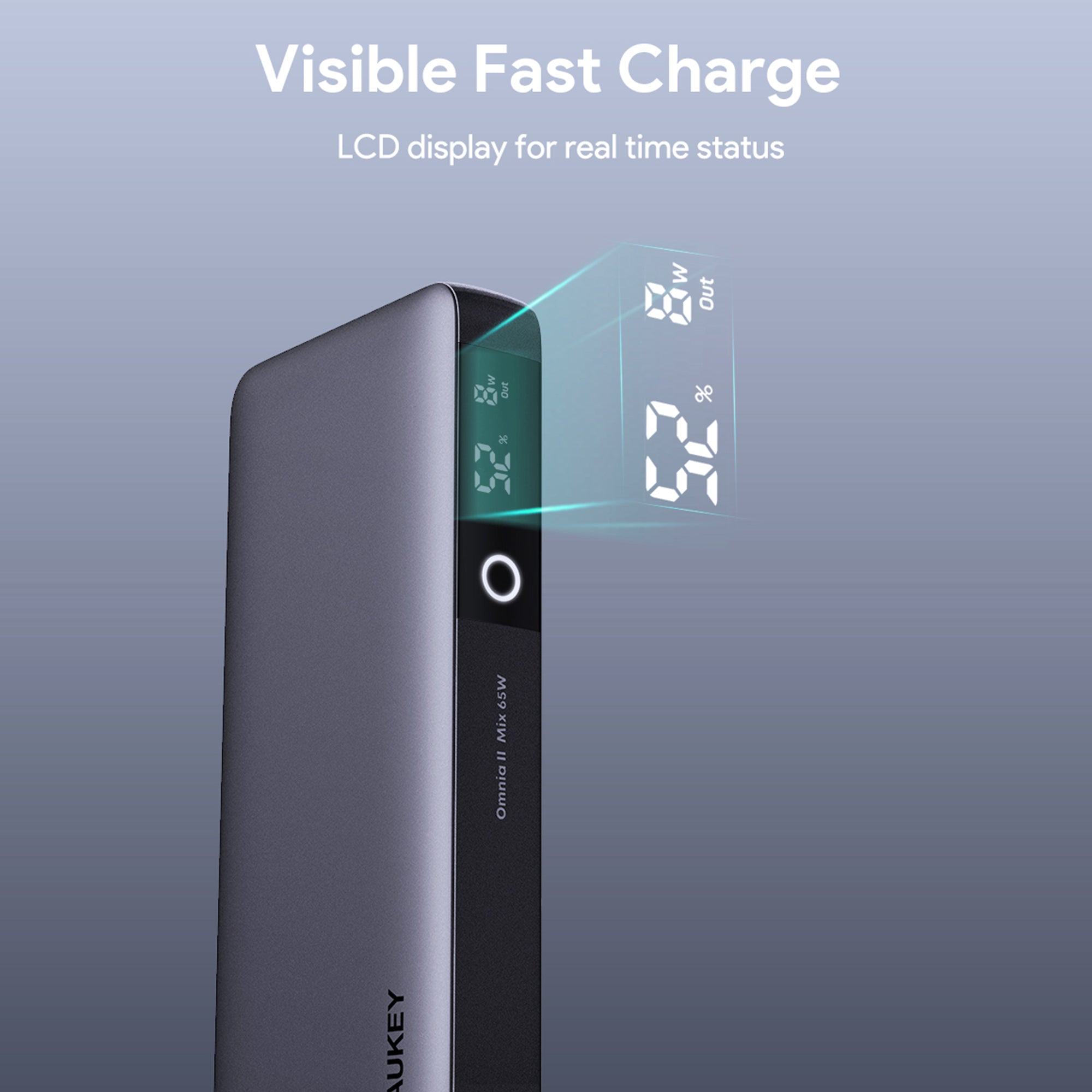 PB-Y43 Sprint X 65W PD 20K mAh Fast Charging USB C PD 3.0 Power Bank