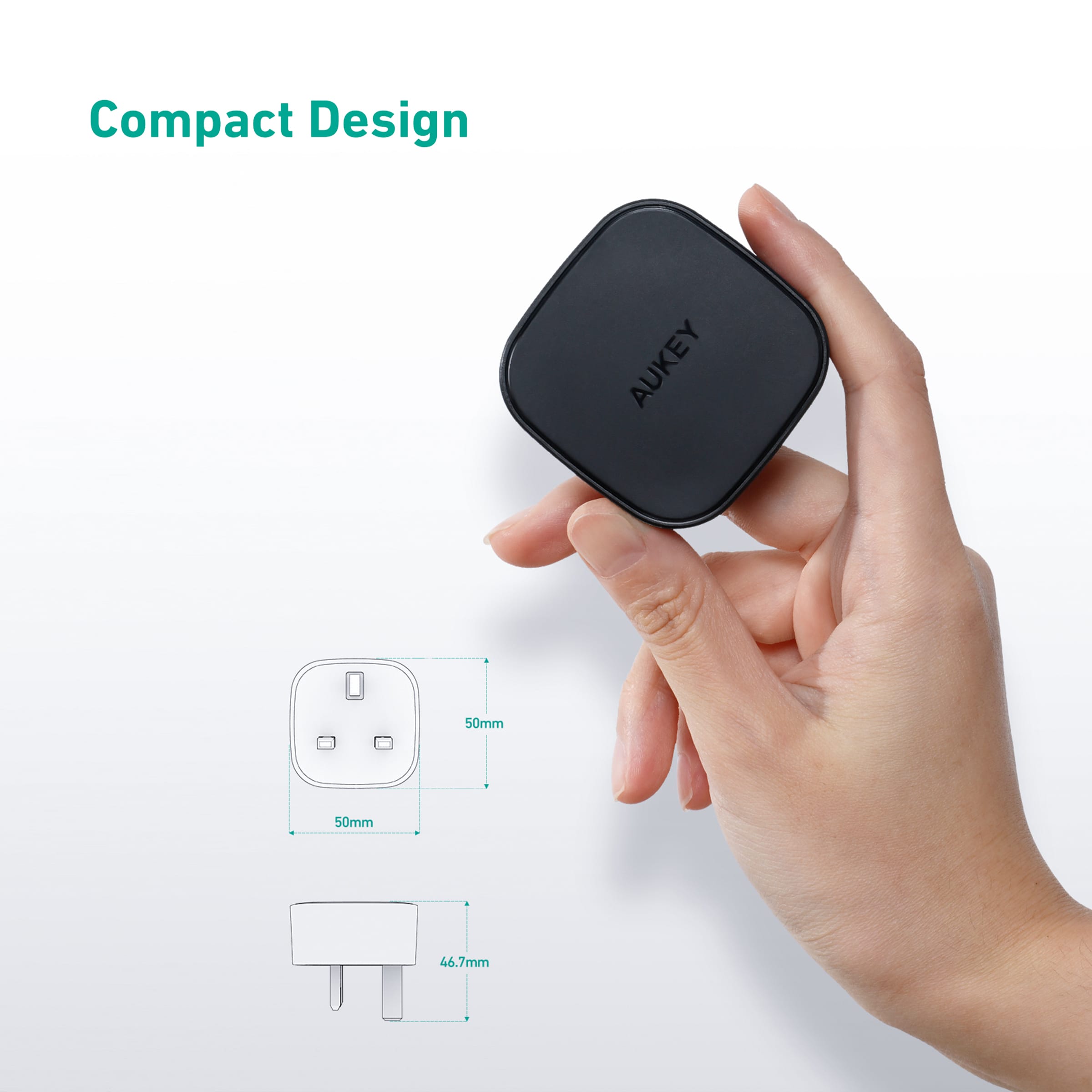 PA-Y25 20W Power Deliver USB C Mini Charger With MFI USB C To Lightning Cable