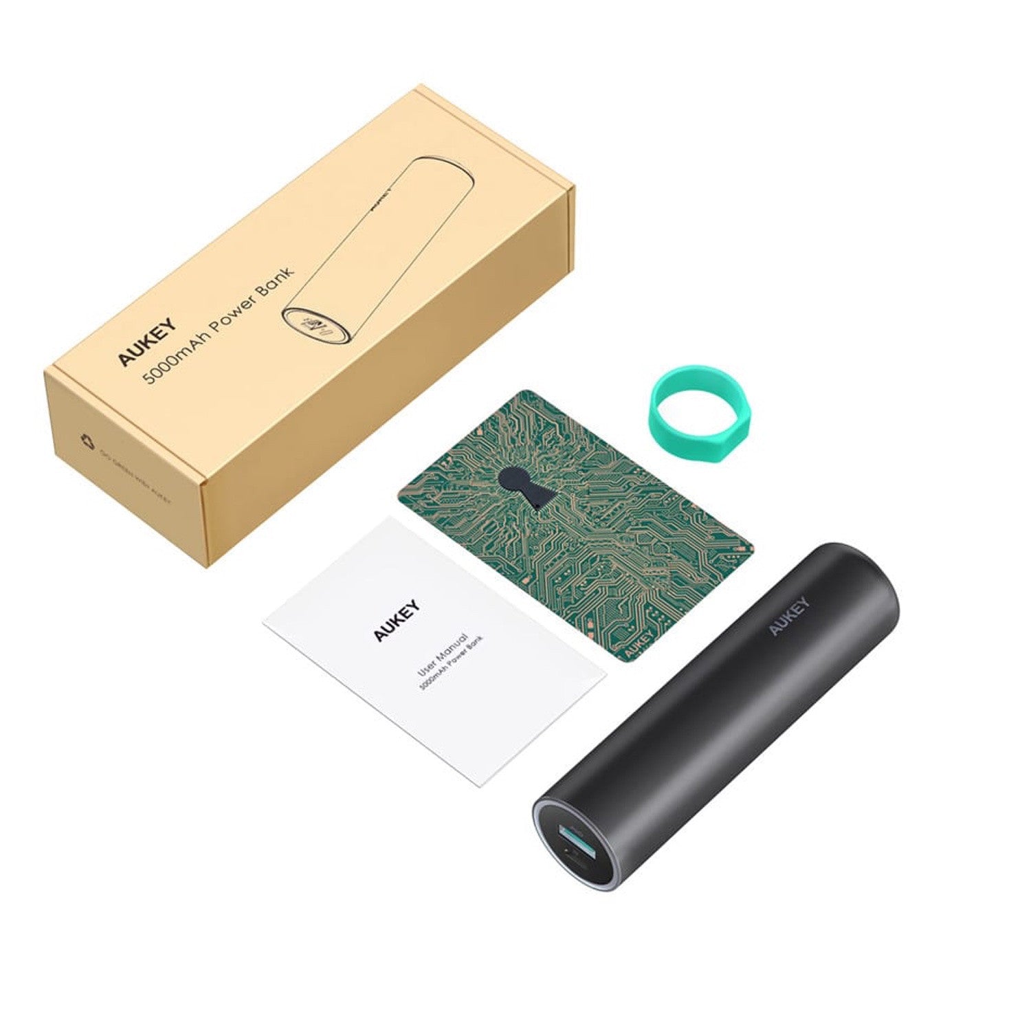 AUKEY PB-T13 5000mAh Ultra Slim Apple MFI Power Bank With Lightning Input - Aukey Malaysia Official Store