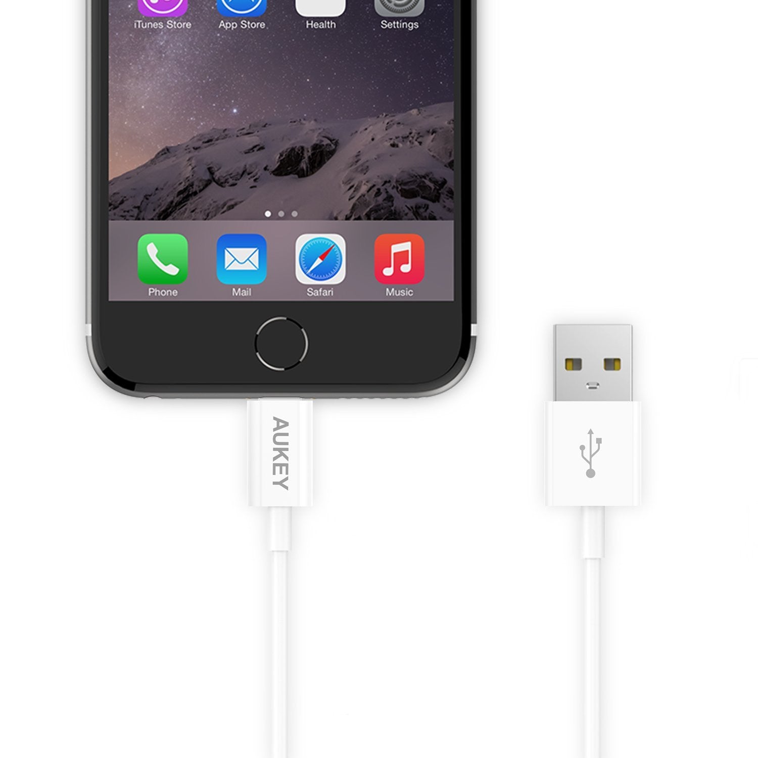 AUKEY CB-D20 MFi Apple Lightning Charge & SYNC Cable - 1 Meter - Aukey Malaysia Official Store