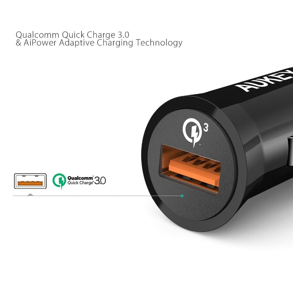 AUKEY CC-T10 Qualcomm Quick Charge 3.0 Car Charger - Aukey Malaysia Official Store