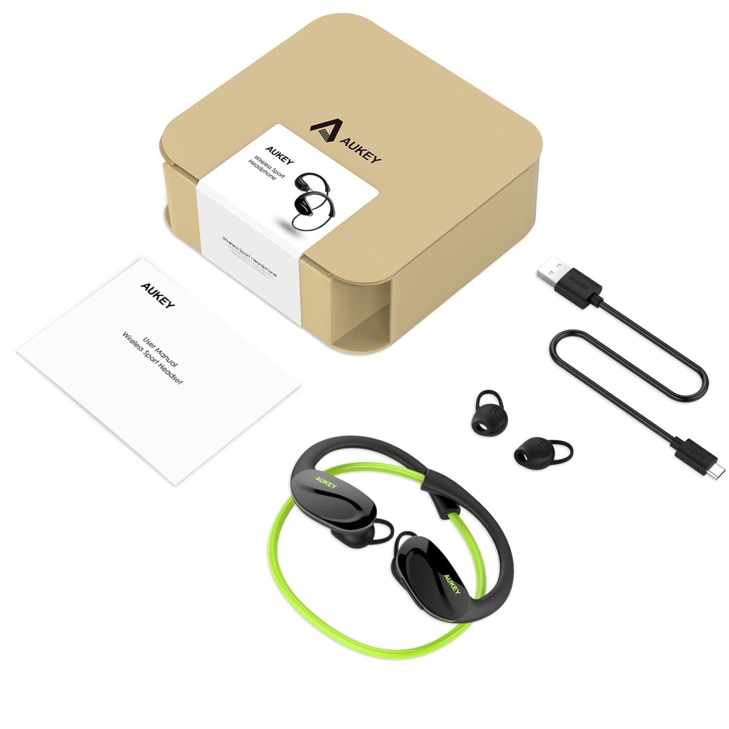 AUKEY EP-B34 Feather Light Wireless sport bluetooth stereo earphone - Aukey Malaysia Official Store