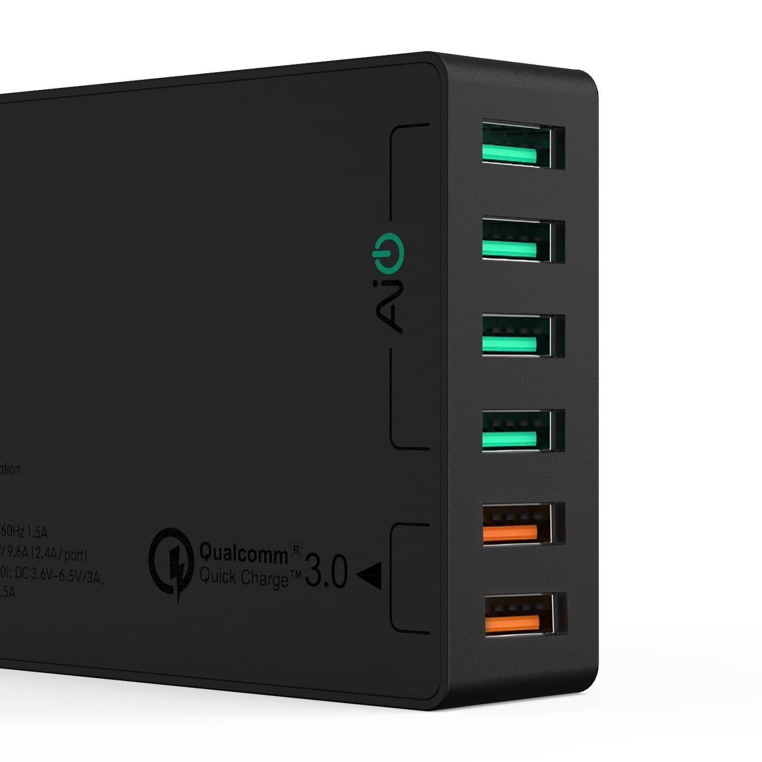 AUKEY PA-T11 6 USB Port Qualcomm Quick Charge 3.0 Desktop Charger - Aukey Malaysia Official Store