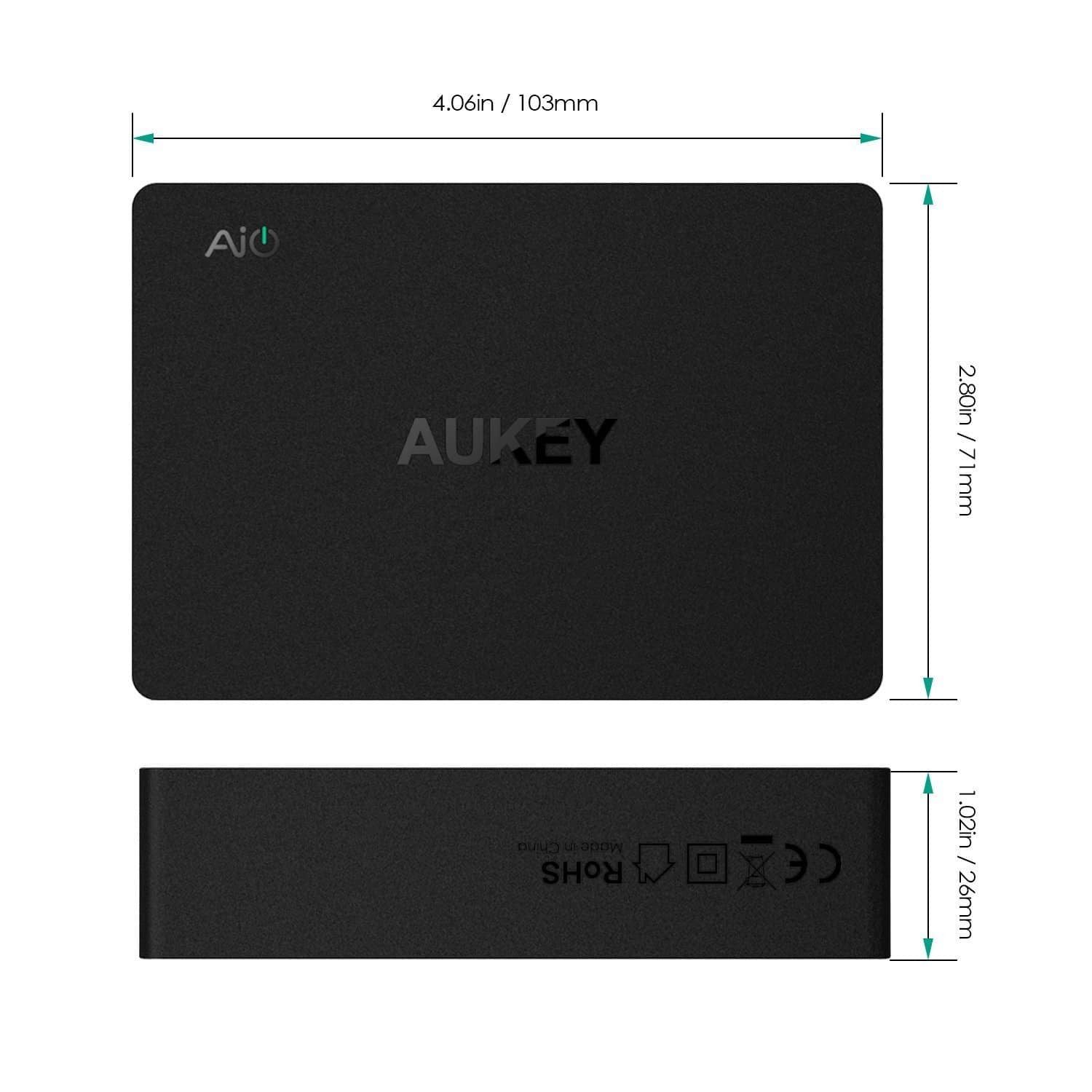 AUKEY PA-T11 6 USB Port Qualcomm Quick Charge 3.0 Desktop Charger - Aukey Malaysia Official Store