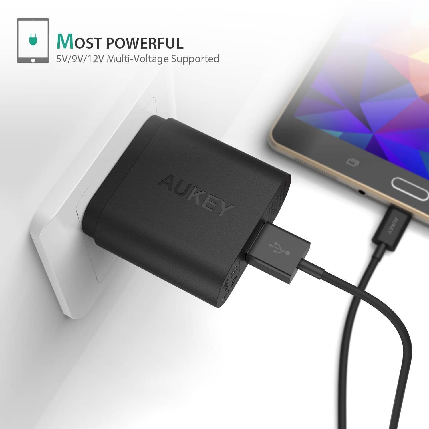 AUKEY PA-U28 Qualcomm Quick Charge 2.0 Charger - Aukey Malaysia Official Store