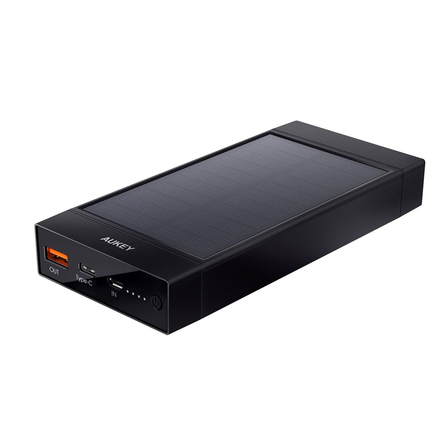 AUKEY PB-P23 16000mAh Qualcomm Quick Charge 3.0 Solar Power Bank USB C Output - Aukey Malaysia Official Store