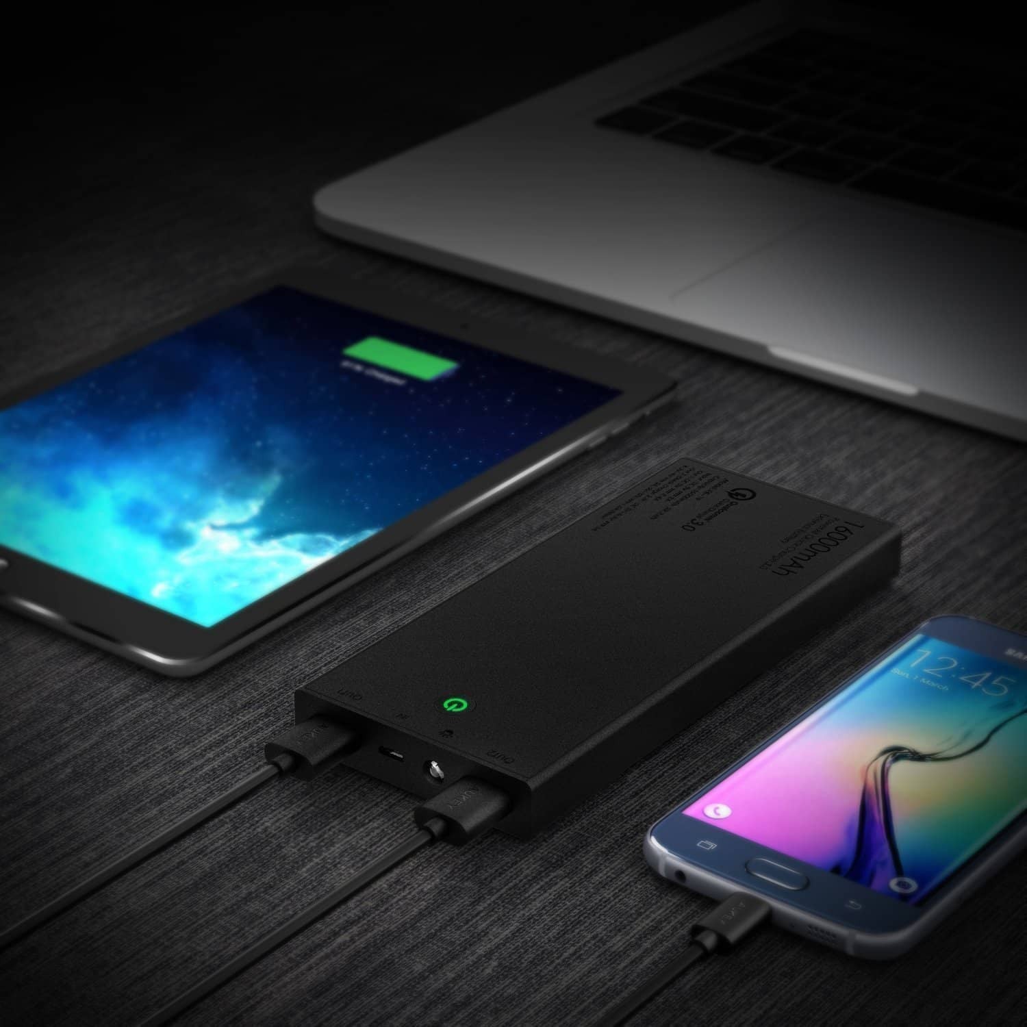 AUKEY PB-T9 16000mAh Quick Charge 3.0 Power Bank - Aukey Malaysia Official Store