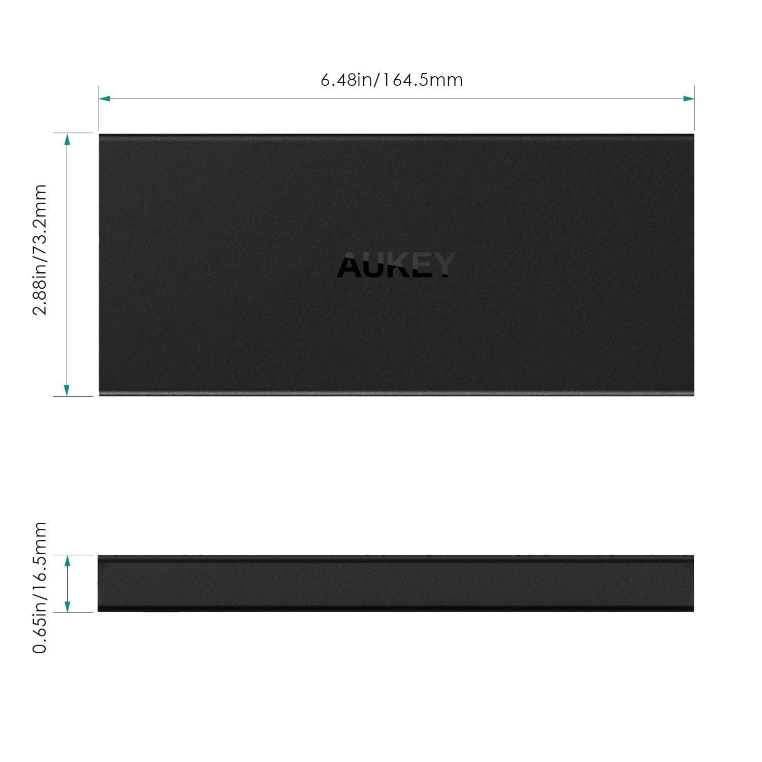 AUKEY PB-Y2 16000mAh Qualcomm Quick Charge 2.0 Power Bank With USB C Cable - Aukey Malaysia Official Store