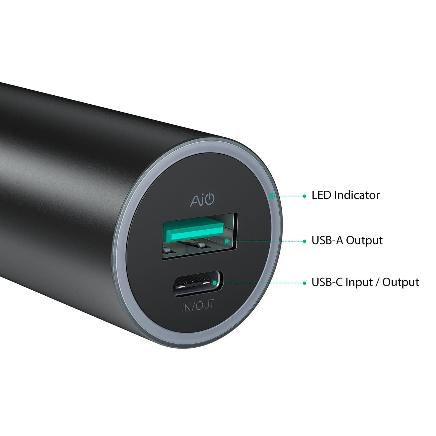 AUKEY PB-Y5 5000mAh USB-C Power Bank With AiPOWER Technology - Aukey Malaysia Official Store