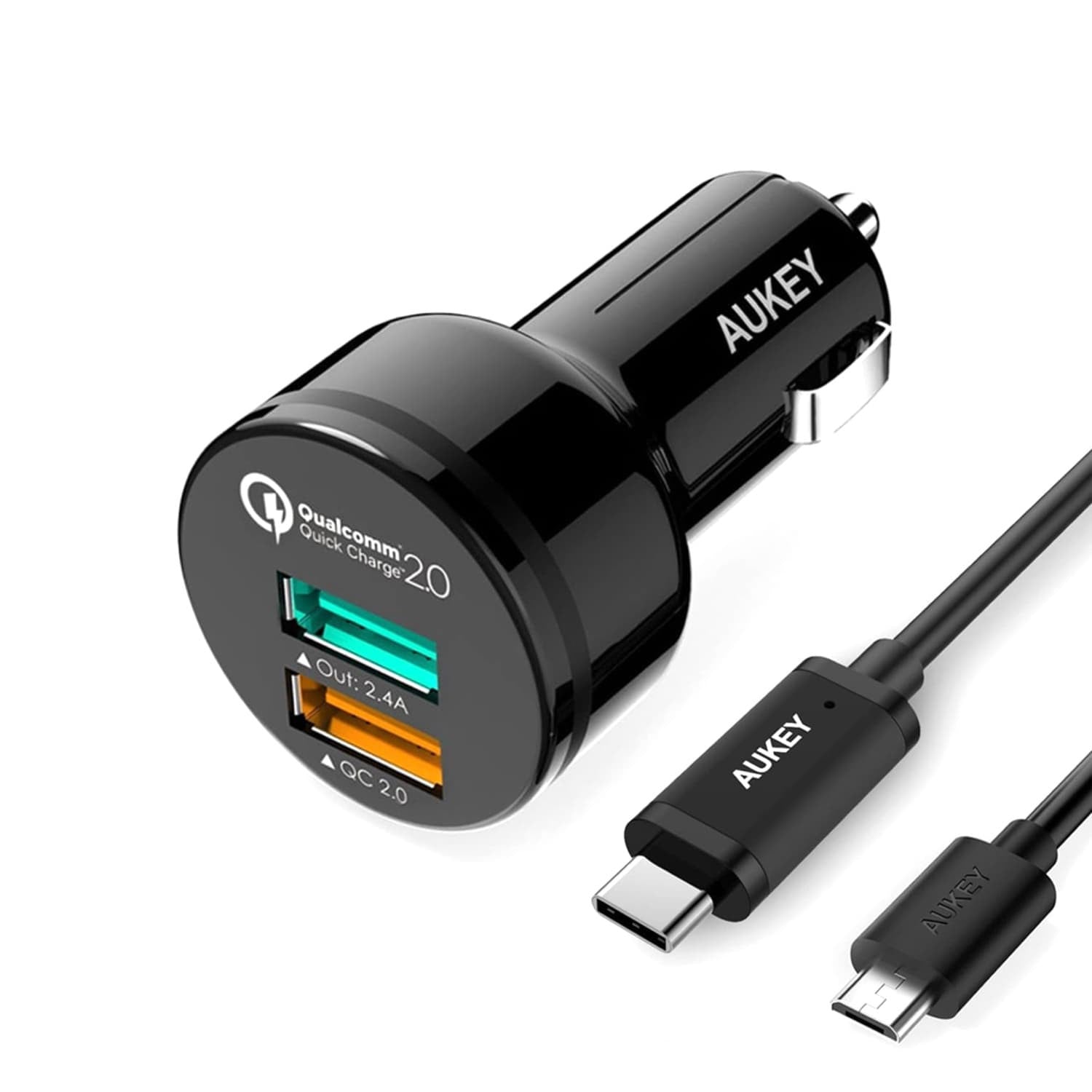 AUKEY CC-Y5 Qualcomm Quick Charge 2.0 Car Charger - Aukey Malaysia Official Store