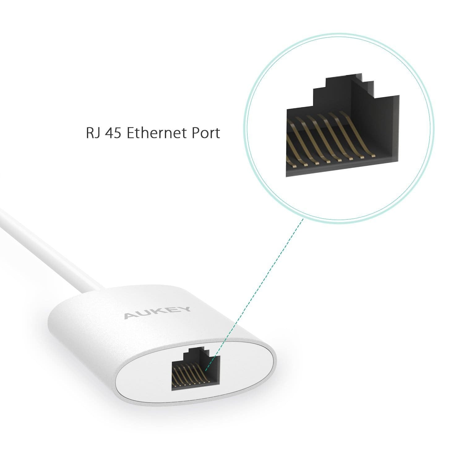 AUKEY CB-C39 USB C to RJ45 Gigabit Ethernet USB Network LAN Adapter - Aukey Malaysia Official Store