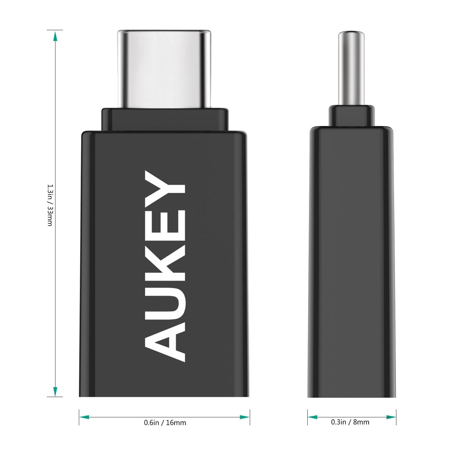 AUKEY CB-A1 USB 3.0 A to C Adapter (2 Pack) - Aukey Malaysia Official Store