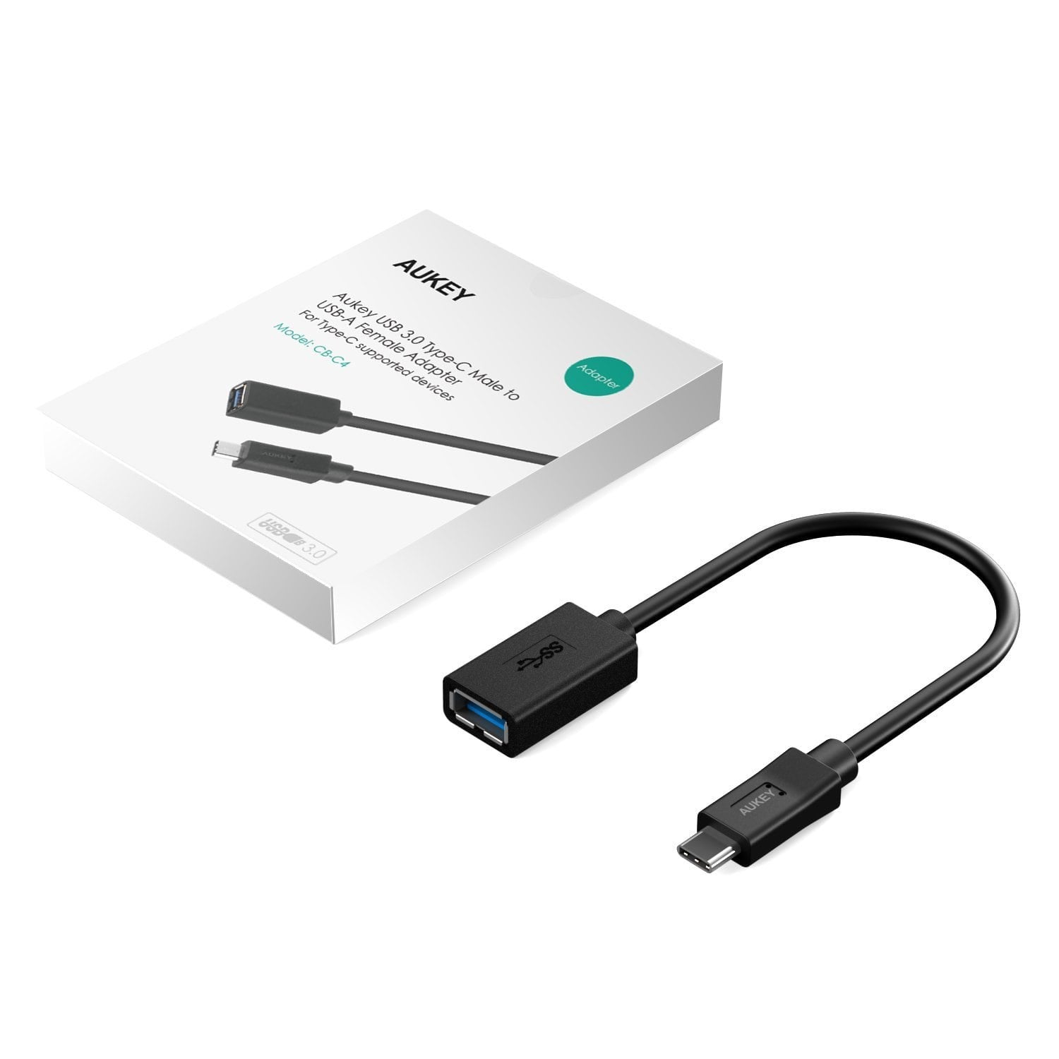 AUKEY CB-C4 USB C T0 USB 3.0 Universal Adapter For Macbook SmartPhone - Aukey Malaysia Official Store