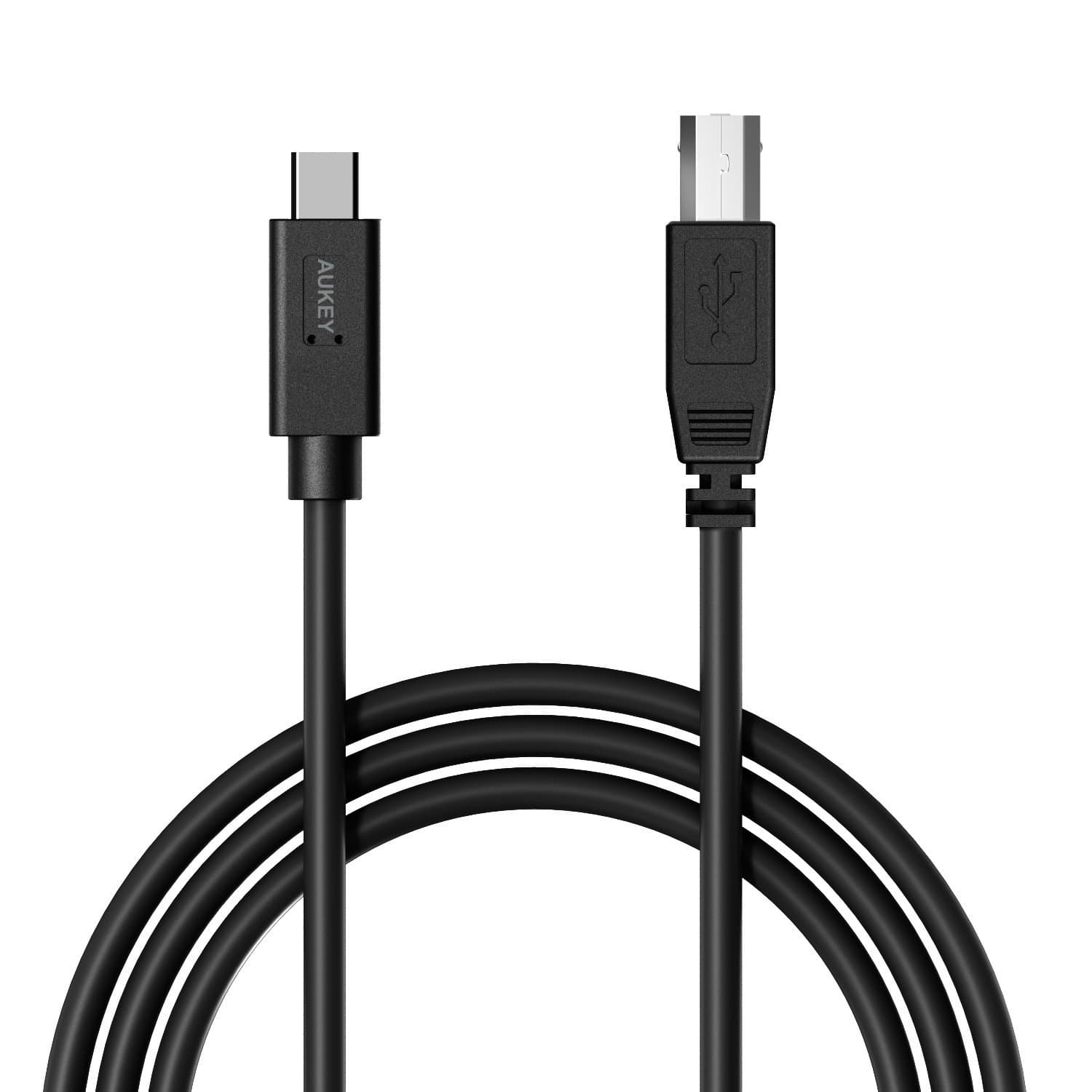 AUKEY CB-C7 USB 2.0 USB-C To USB-B Cable - Aukey Malaysia Official Store