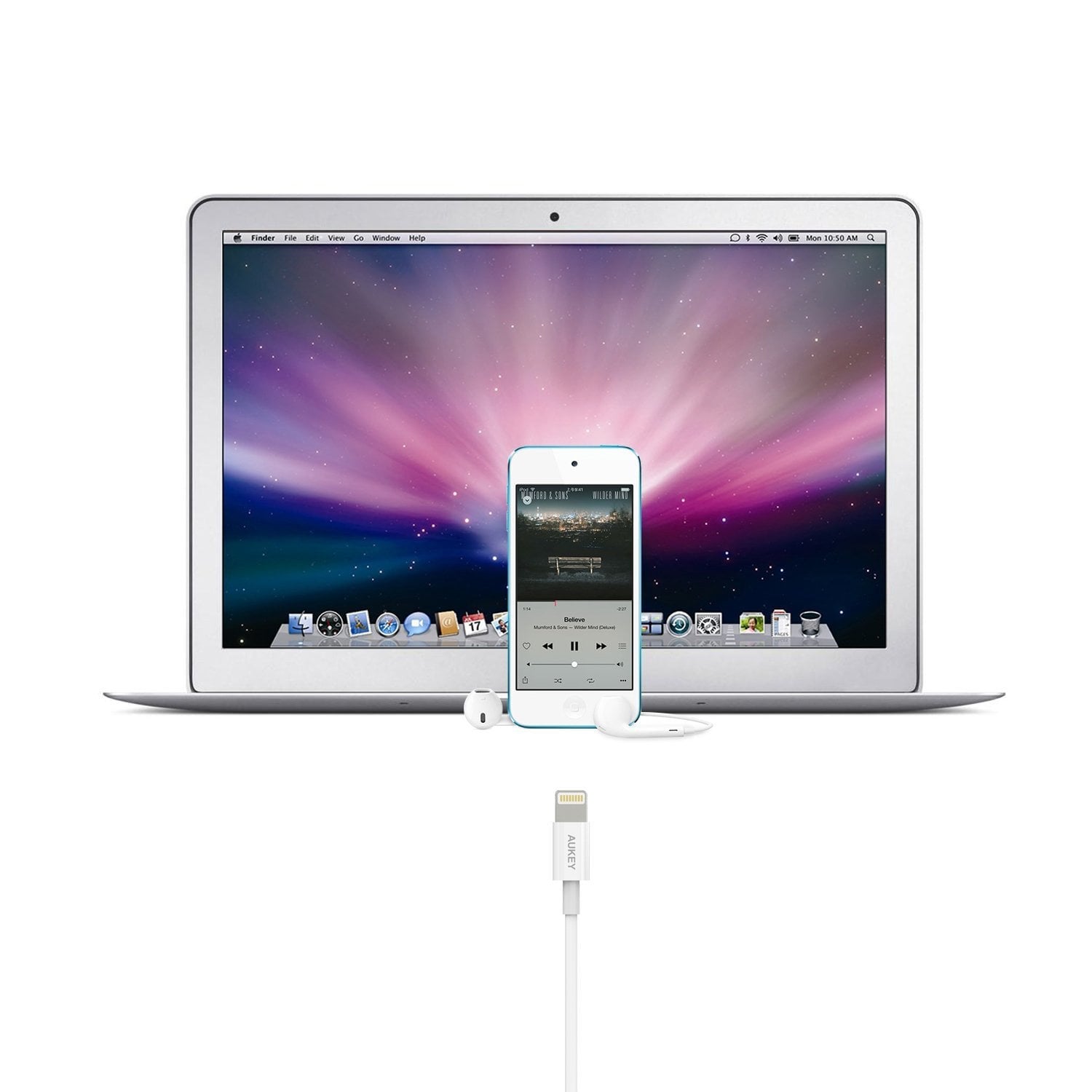 AUKEY CB-D8 - MFI APPLE Lightning Cable (20CM) - Aukey Malaysia Official Store