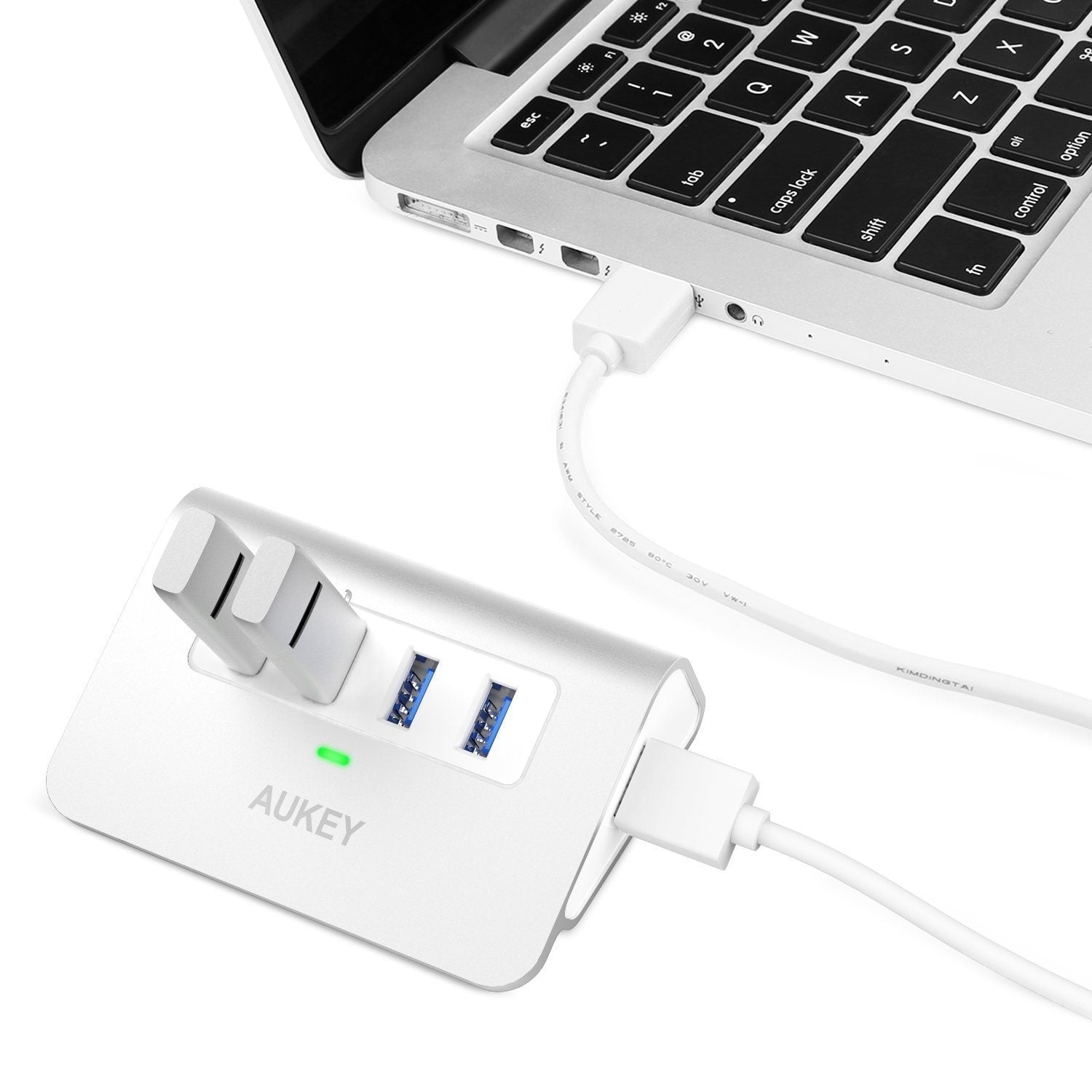 AUKEY CB-H5 Aluminum 4 Port USB 3.0 Hub - Aukey Malaysia Official Store