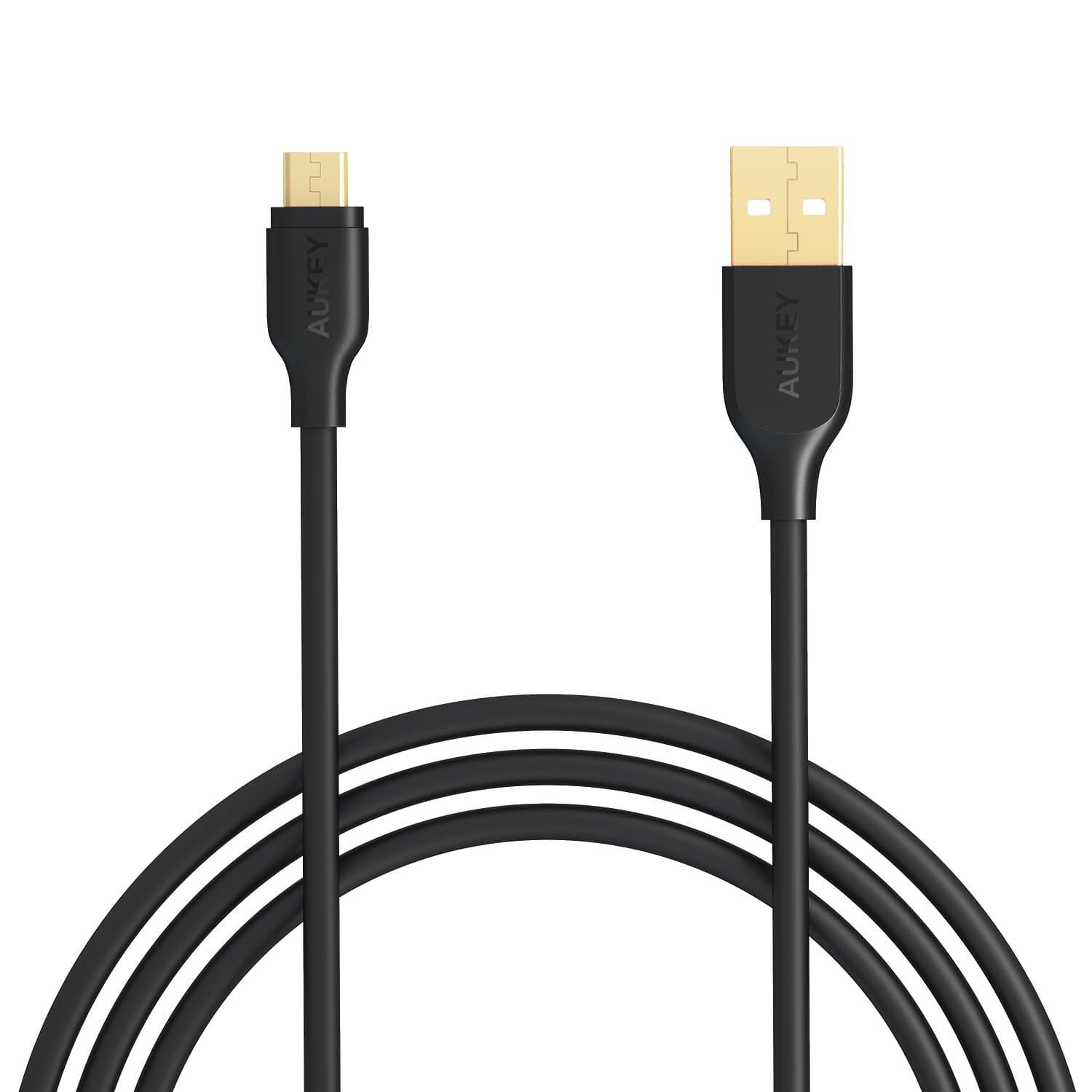 AUKEY CB-MD2 Gold-plated reinforced Qualcomm Quick Charge 2.0/3.0 Micro USB Cable (2M) - Aukey Malaysia Official Store