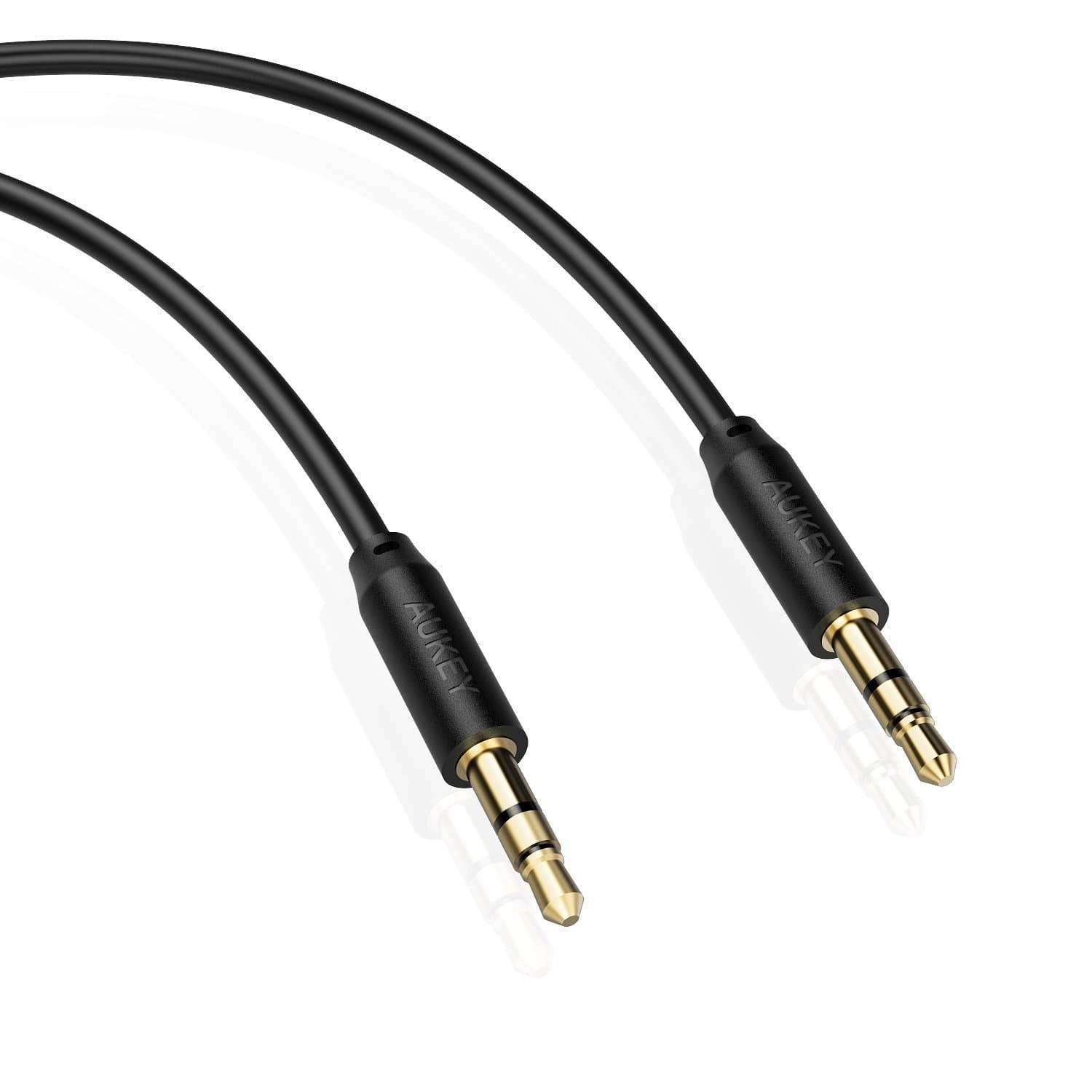 AUKEY CB-V10 Premium 3.5mm Audio Gold Plated AUX Cable 1.2 METER - Aukey Malaysia Official Store