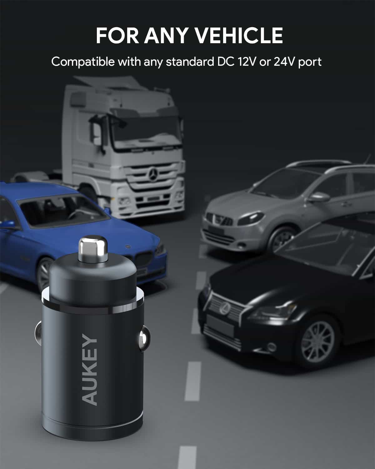 CC-A4 Dual Port USB-C 30W PD Car Charger