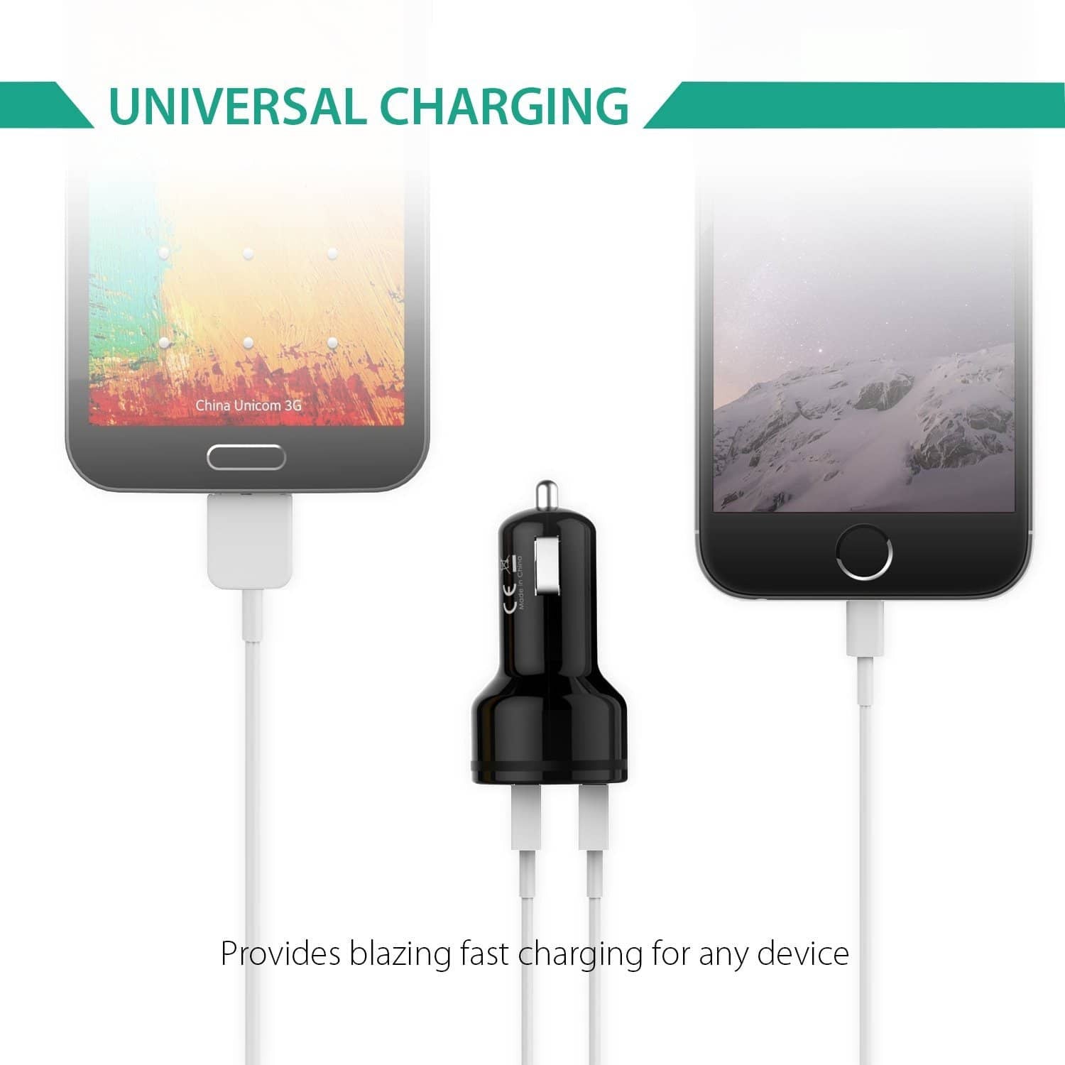 AUKEY CC-T6 36W Dual Ports USB Qualcomm Quick Charge 2.0 Car Charger - Aukey Malaysia Official Store