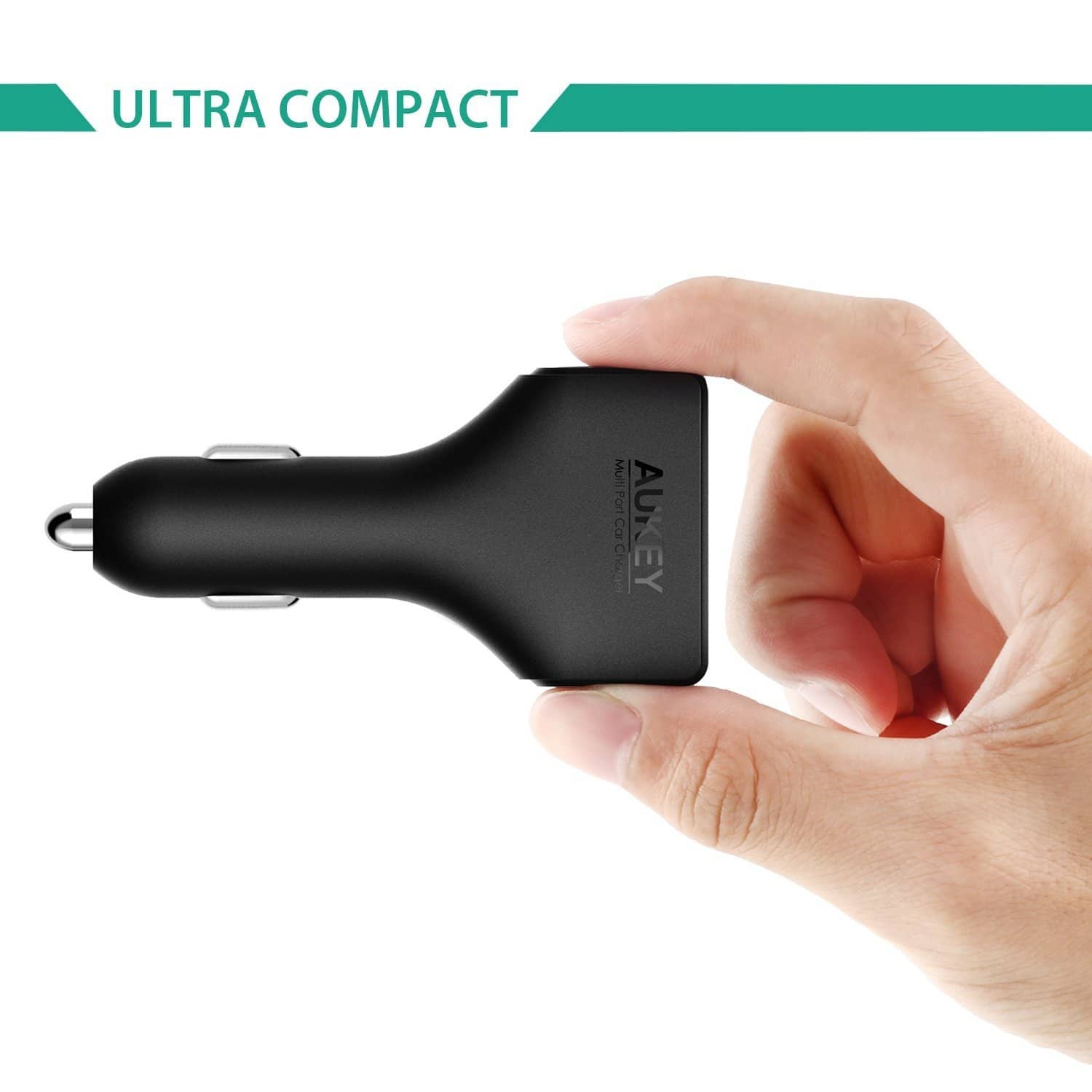 AUKEY CC-T9 55.5W Qualcomm Quick Charge 3.0 4 Ports USB Car Charger - Aukey Malaysia Official Store