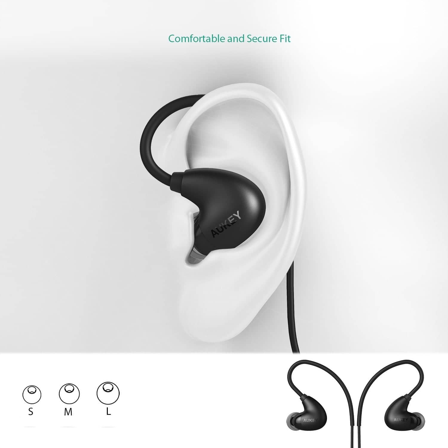 AUKEY EP-B16 Ultra Light 13GRM Bluetooth 4.1 A2DP ARC Design Sports Headset - Aukey Malaysia Official Store