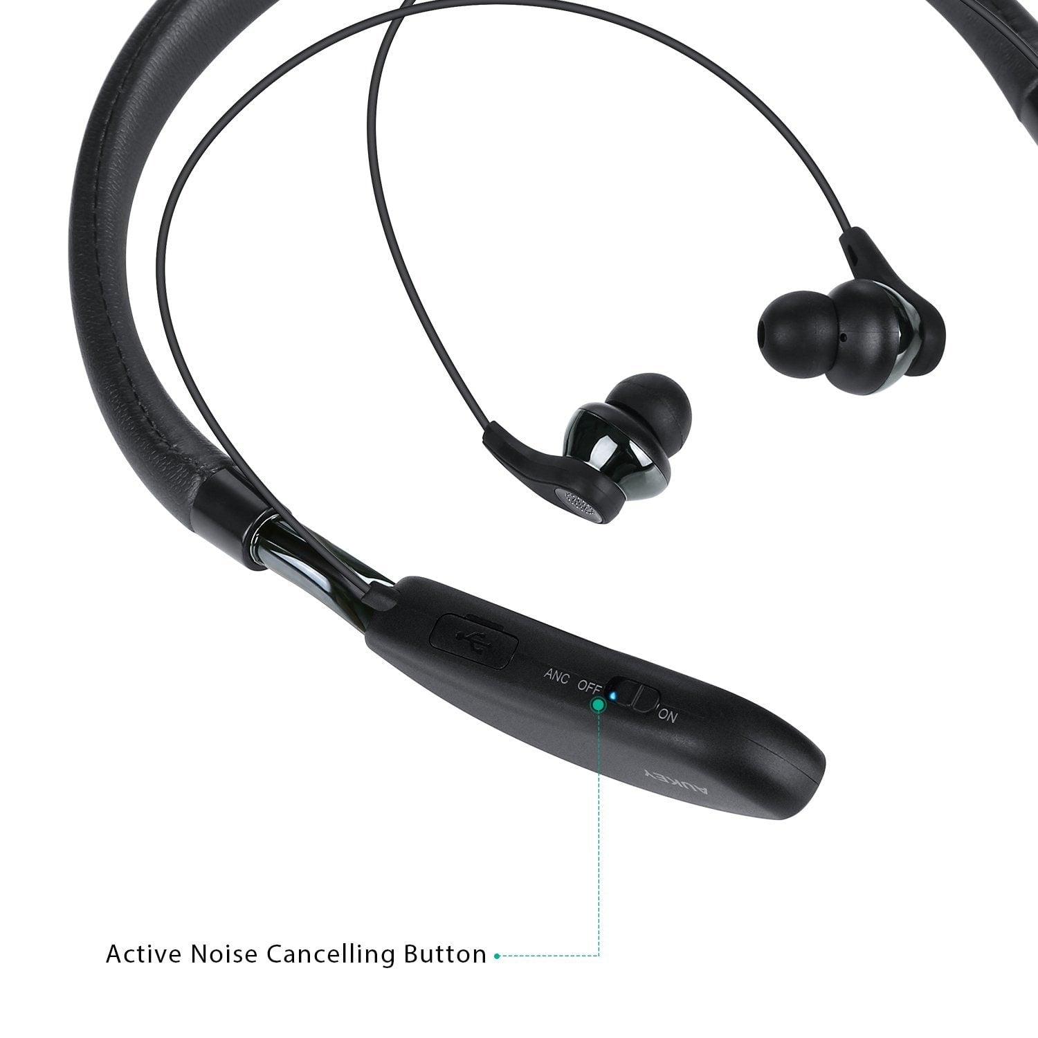 AUKEY EP-B48 Active Noise Cancelling Neckband Bluetooth Headset - Aukey Malaysia Official Store