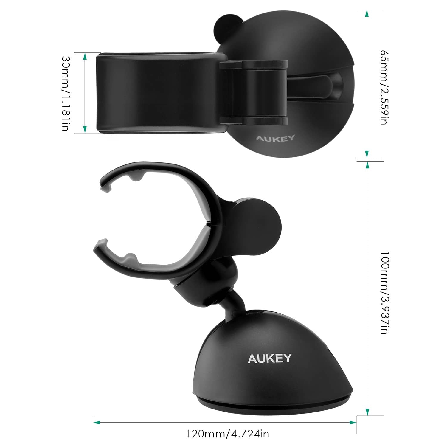 AUKEY HD-C11 Windshield Dashboard 360 Degree Rotating Universal Car Mount Holder - Aukey Malaysia Official Store