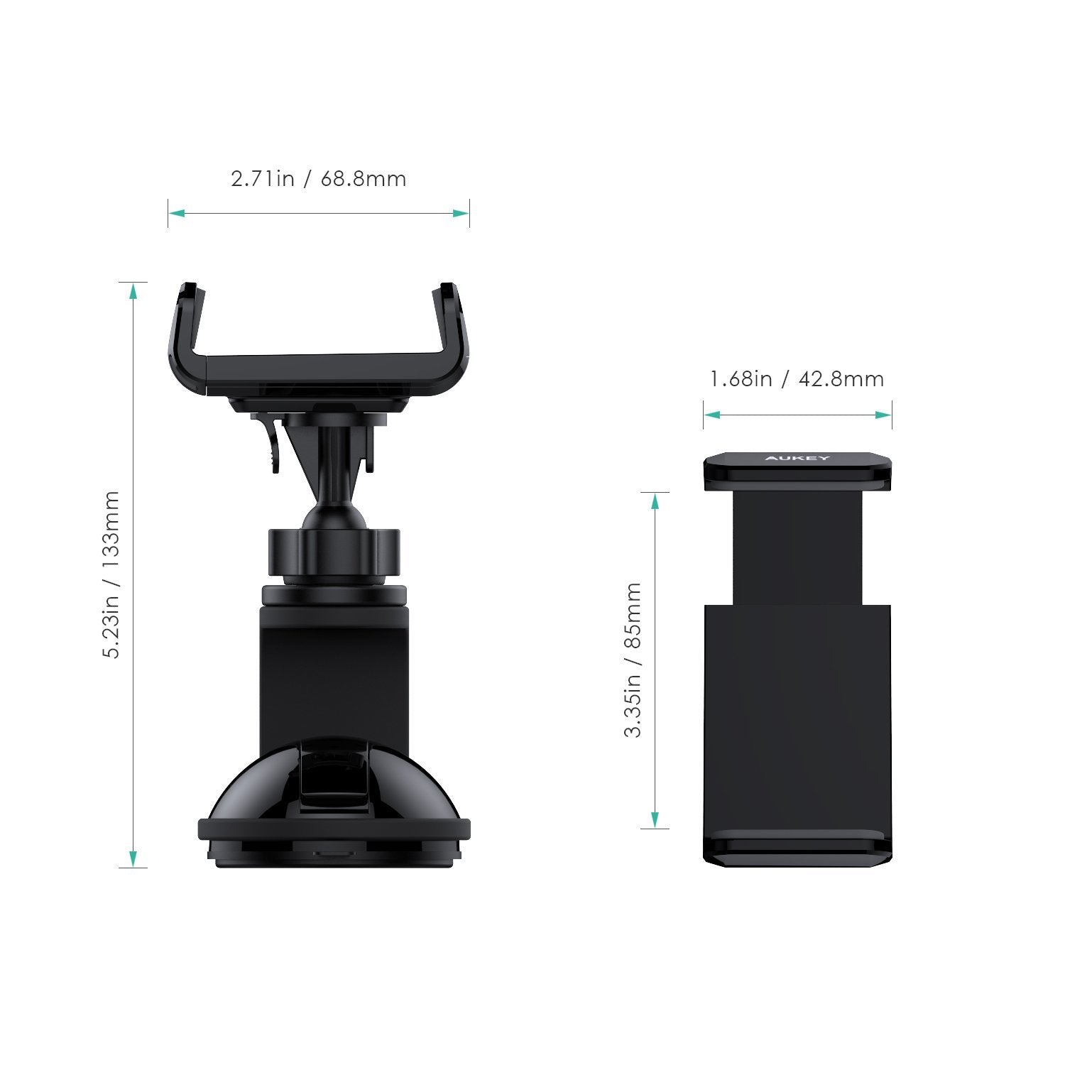 AUKEY HD-C30 360 Degree Rotating Windshield Dashboard Car Mount - Aukey Malaysia Official Store