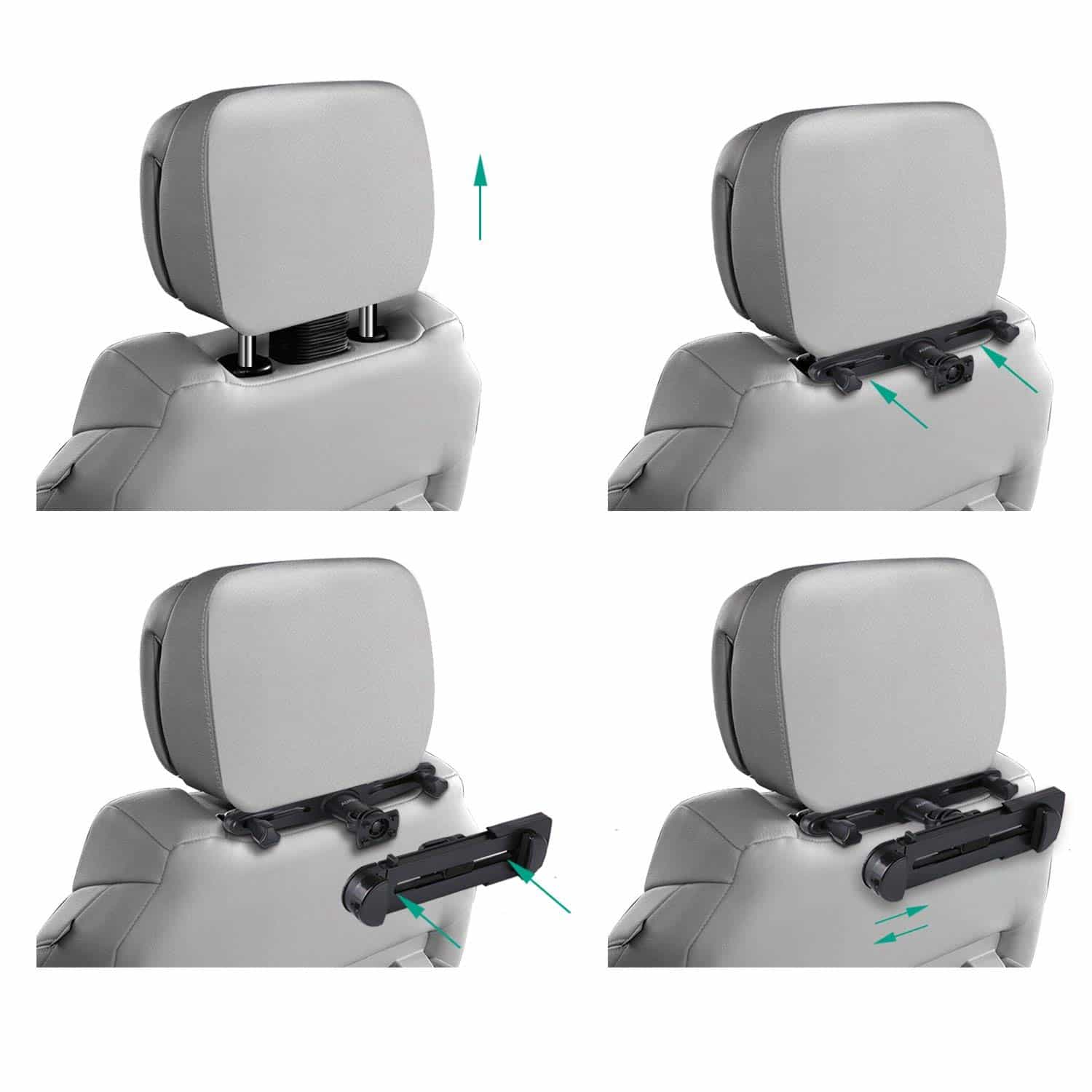 HD-C41 360 Degree Rotation Tablet Car Headrest Holder