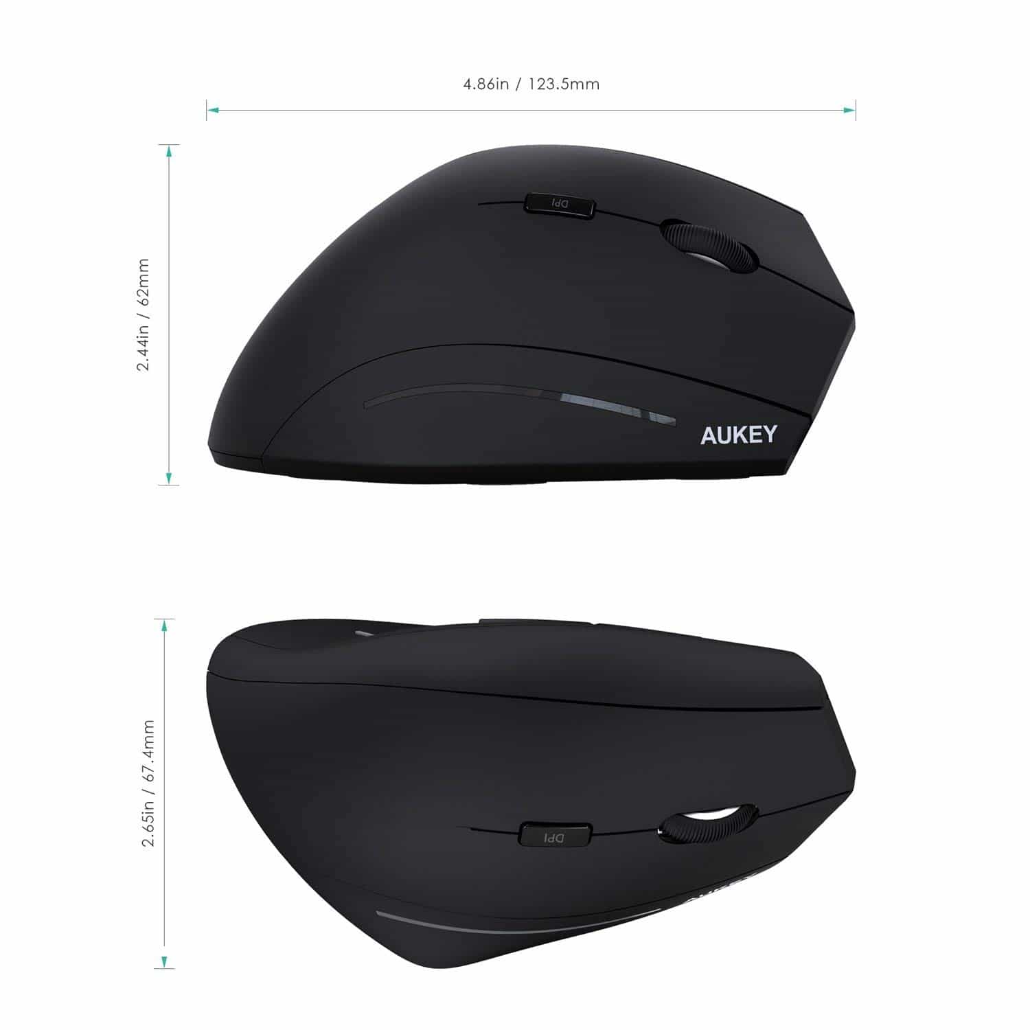 KM-W1 Wireless Ergonomic Mouse With 6 Buttons