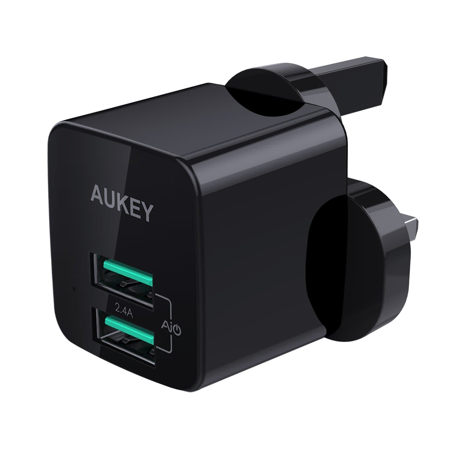 AUKEY PA-U32 12W Universal Dual Port AiPower Mini Portable Travel Charger - Aukey Malaysia Official Store