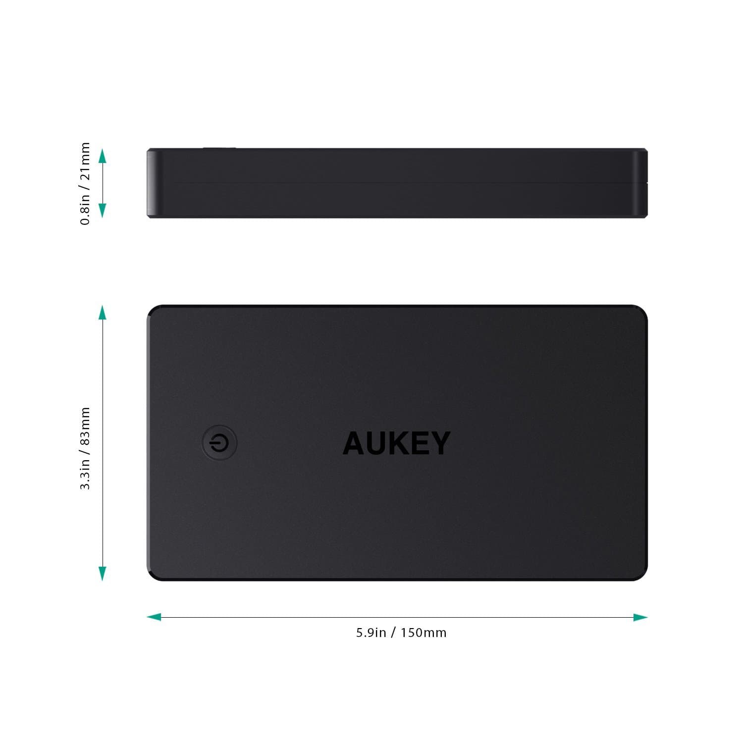 AUKEY PB-N36 V2 3.4A Dual Turbo Recharge AiPower 20000mAh Power Bank - Aukey Malaysia Official Store