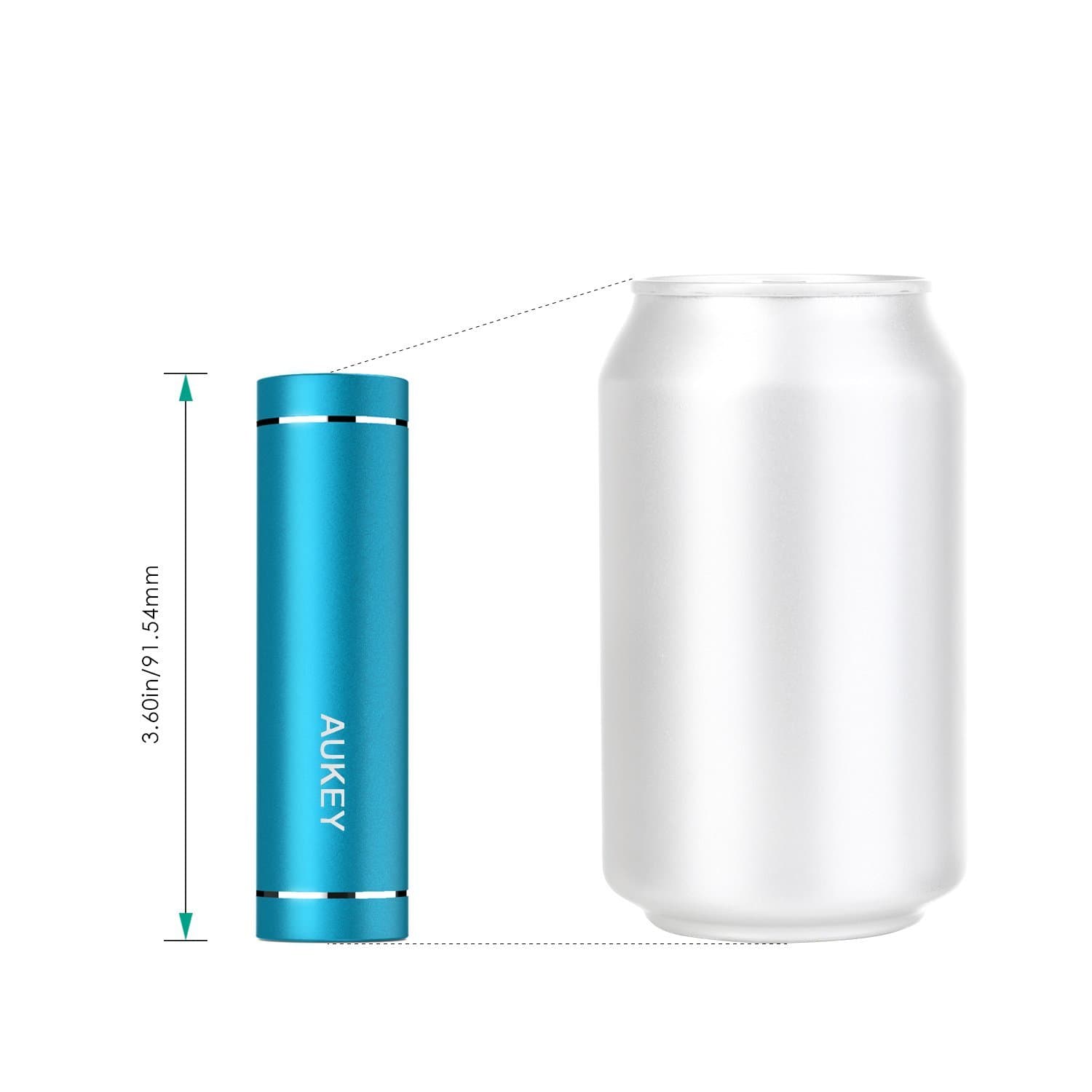 AUKEY PB-N37 5000mAh Mini Ultra Portable Feather weight Power Bank - Aukey Malaysia Official Store