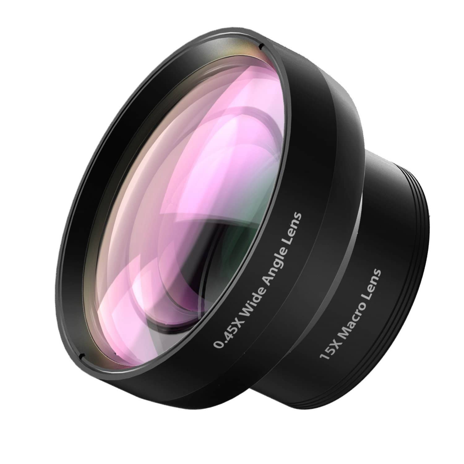 AUKEY PL-WD06  2 in 1 Clip Ora Lens Kit On with 0.45X Wide Angle + 15X Macro Lens - Aukey Malaysia Official Store