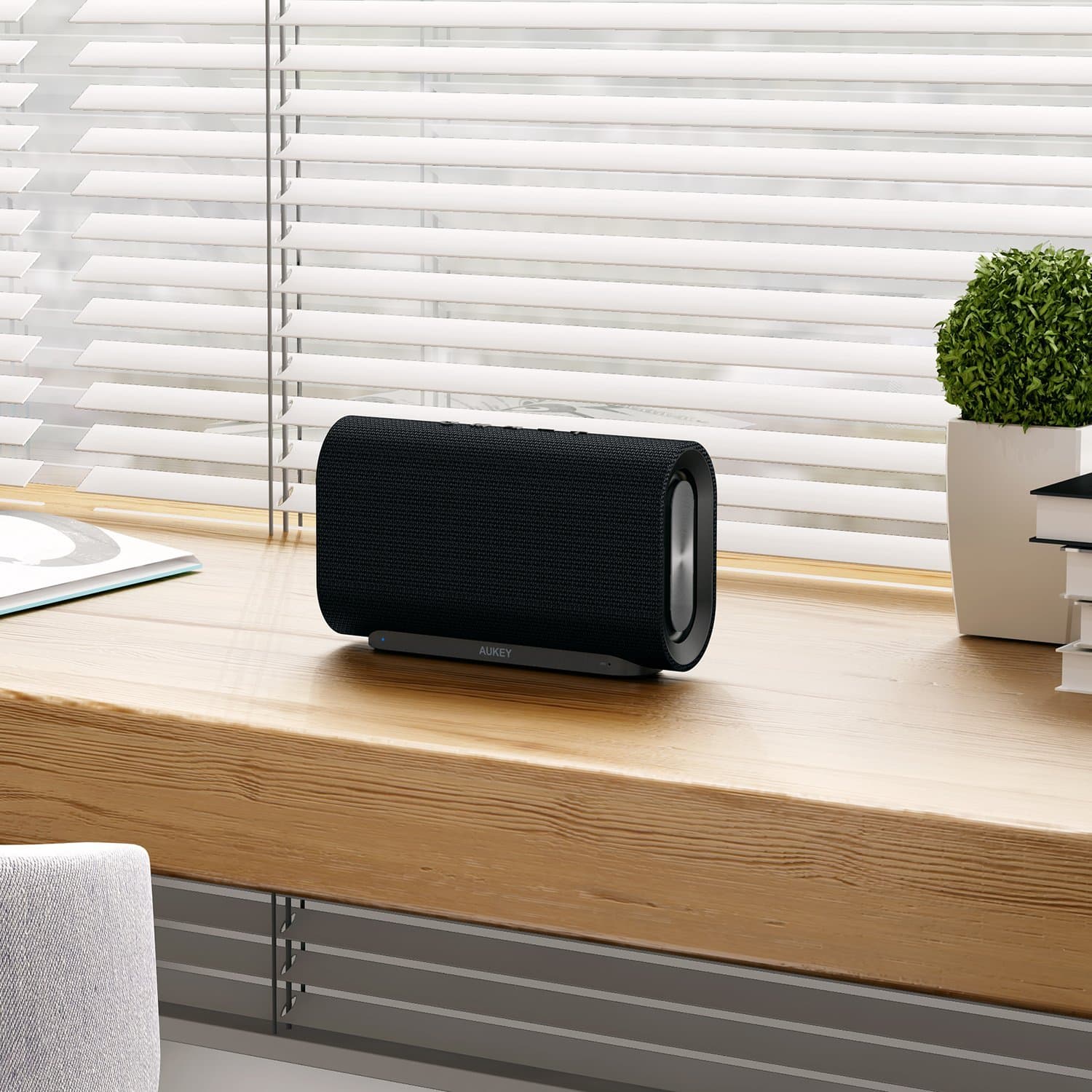 AUKEY SK-M30 Eclipse Bluetooth Speaker Enhanced Bass With Dual Passive Radiators - Aukey Malaysia Official Store