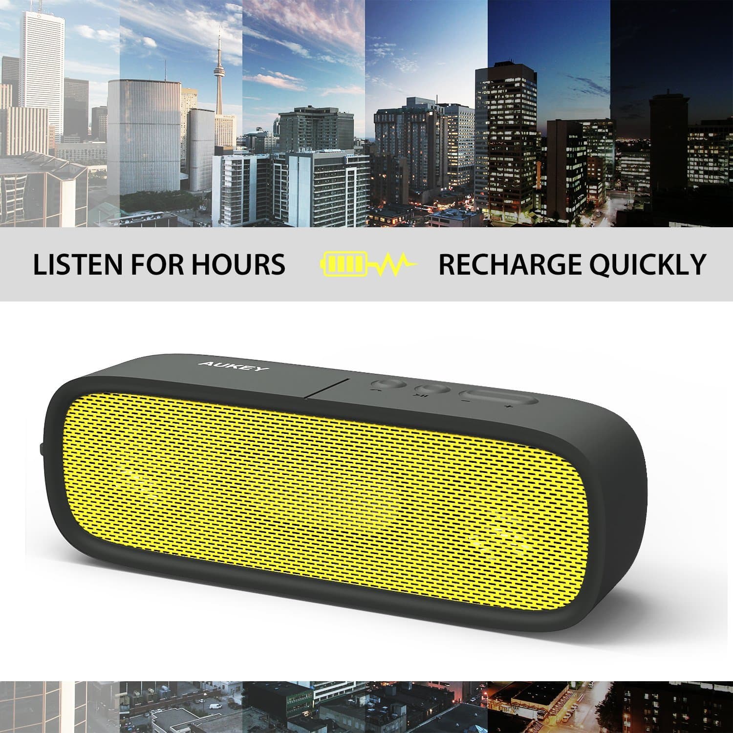 AUKEY SK-M7 Wireless Portable Bluetooth 4.1 outdoor Stereo Speaker - Aukey Malaysia Official Store