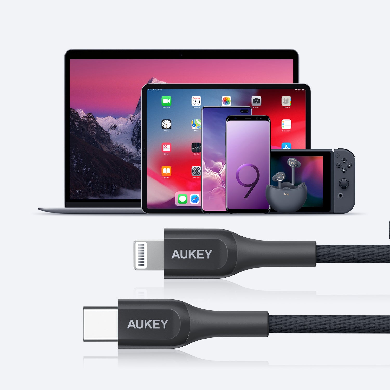 CB-AKL3 MFI 18W USB C To Lightning Kevlar Cable - 1.2 Meter