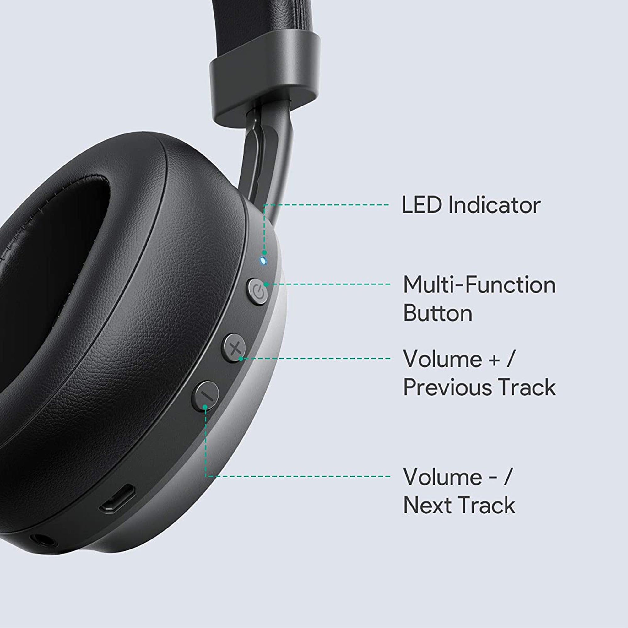 EP-B52 V2 Premium Foldable On-Ear Wireless Bluetooth 4.1 Headphones