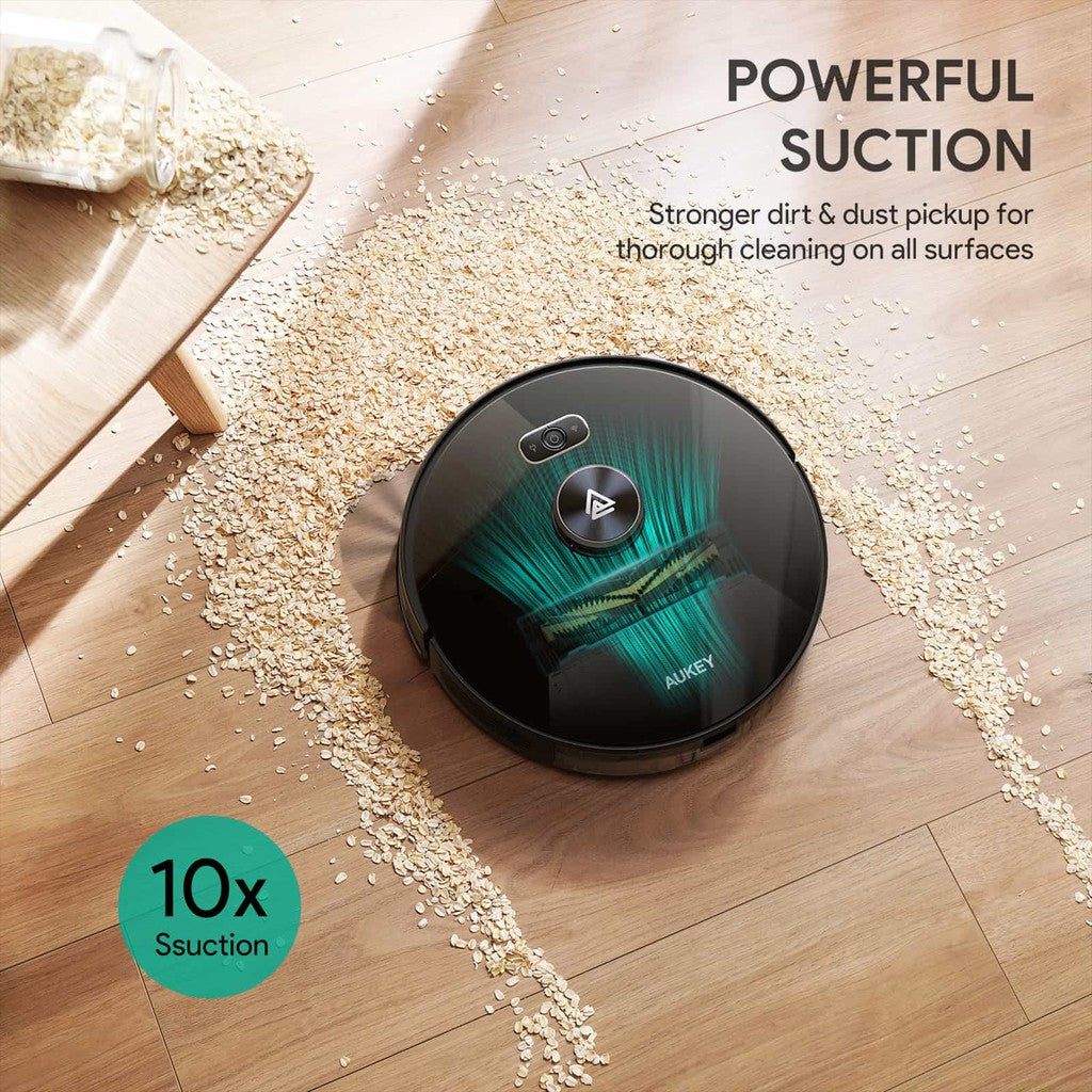 LDS-01 Robot Vacuum Cleaner, Wi-Fi, Upgraded, Strong Suction, Self-Charging Robotic Vacuum, Cleans Hard Floors