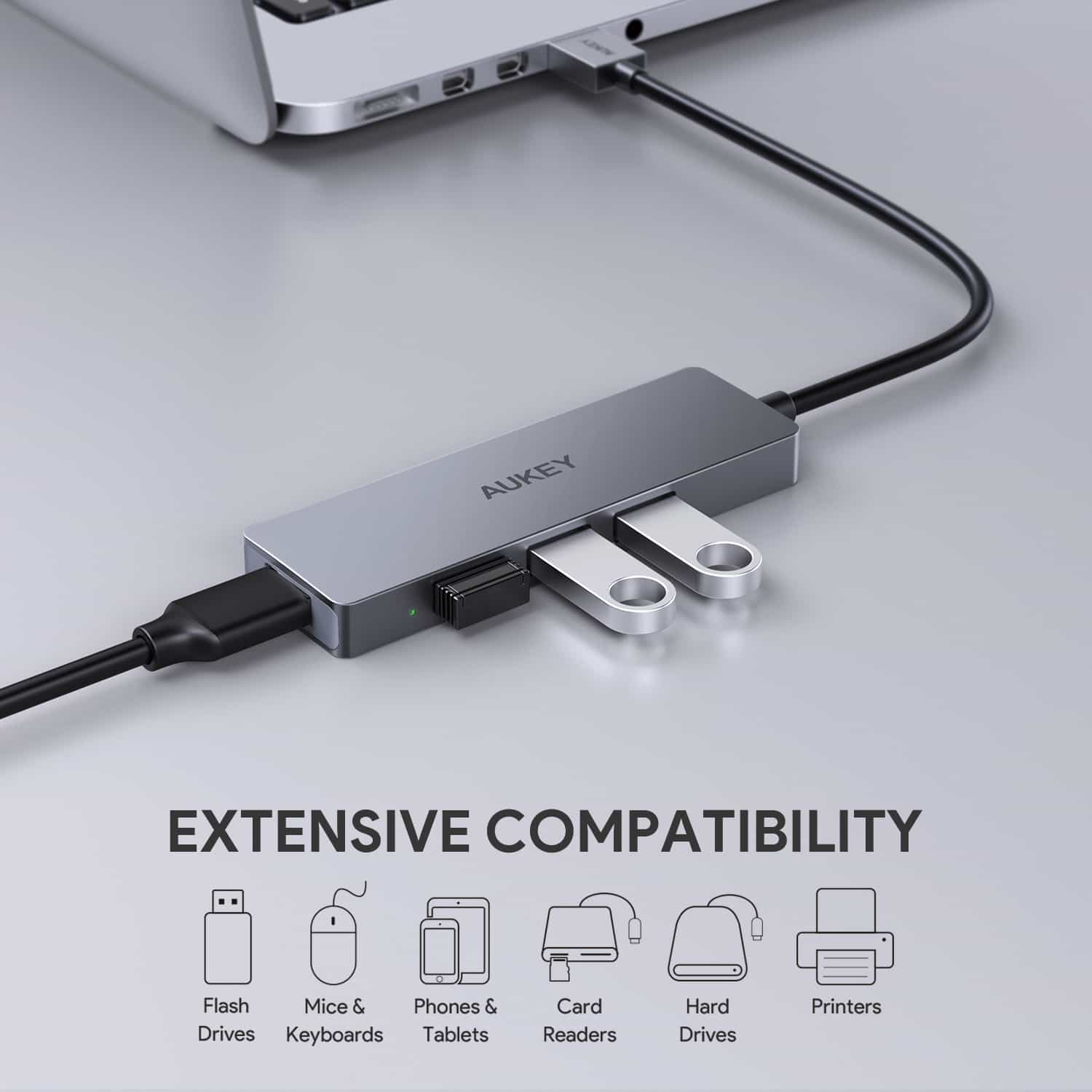 CB-H36 Aluminum Ultra Slim 4-Port USB 3.0 USB Hub