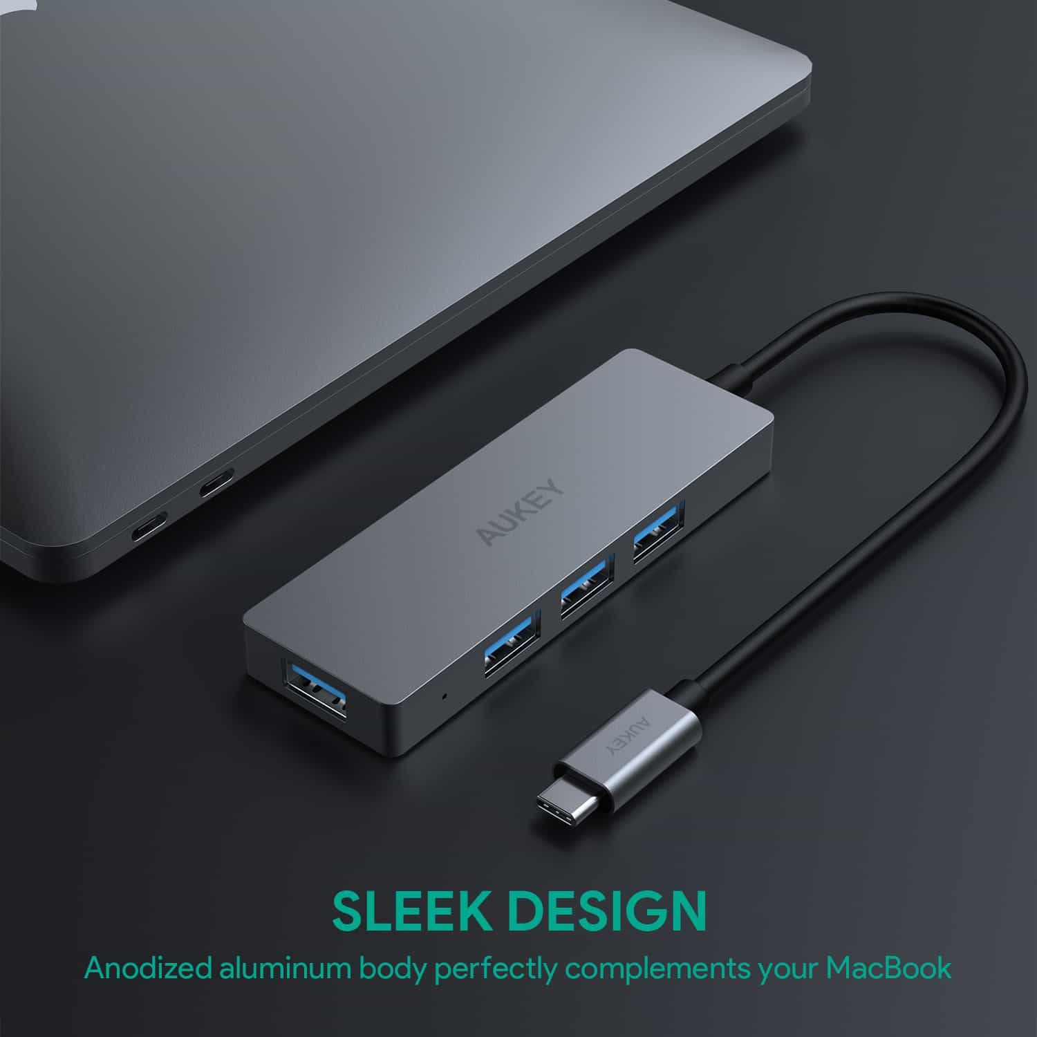 CB-C62 USB-C to 4-Port USB 3.0 Gen 1 Aluminum Hub