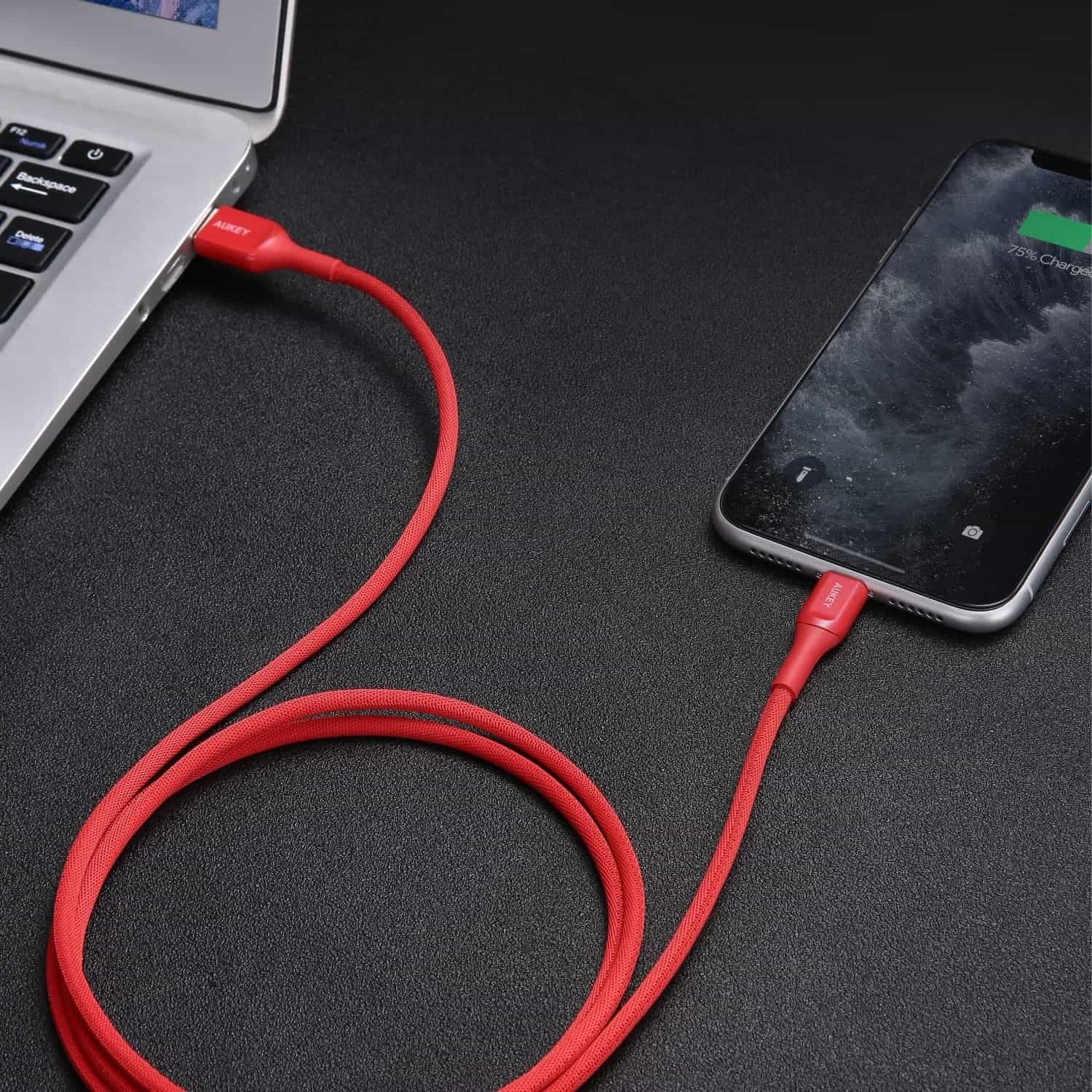 CB-AKL1 MFI USB A To Lightning Kevlar Cable - 1.2 Meter