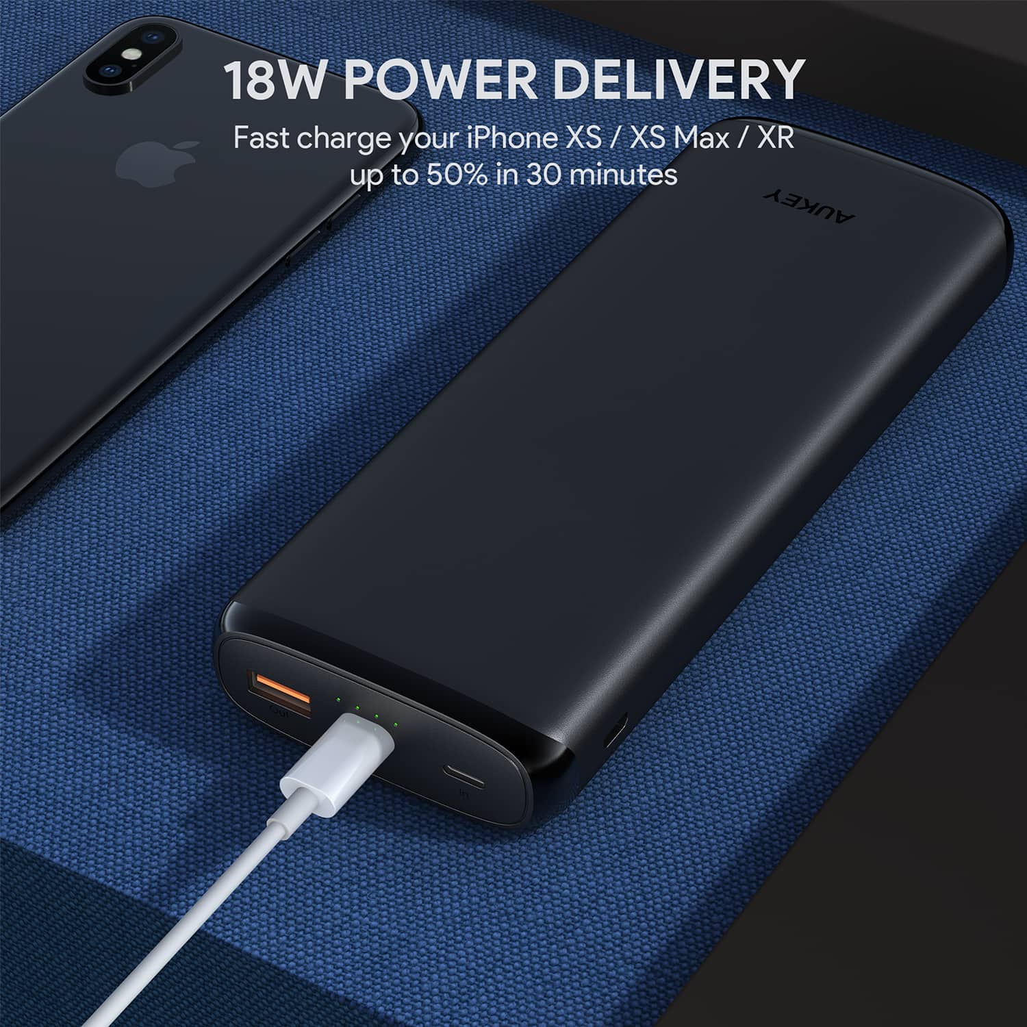 PB-Y23 18W Power Delivery USB C 20000mAh Power Bank With Quick Charge 3.0